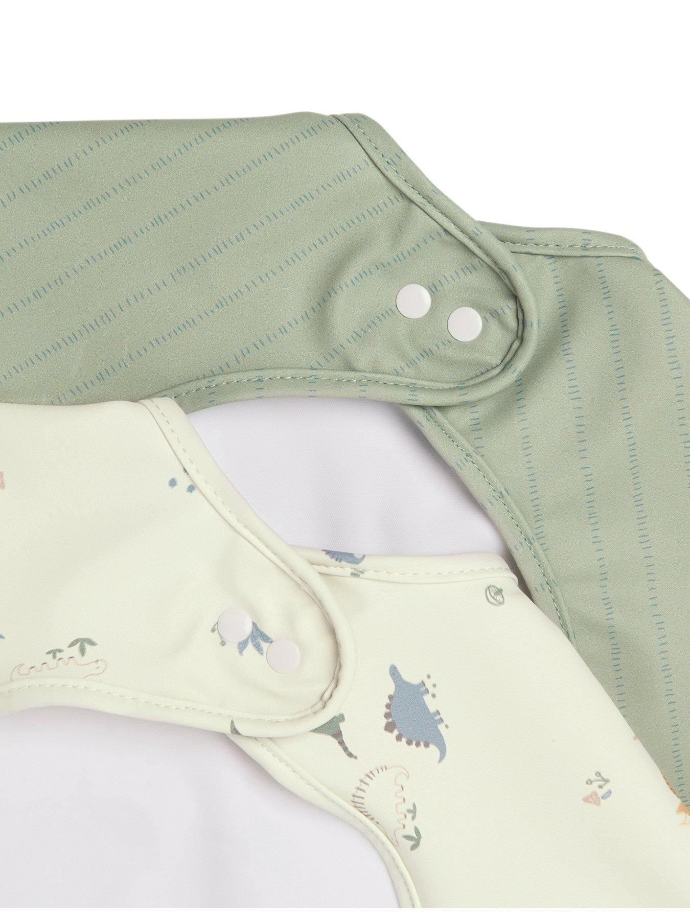 mamas-papas-2-pack-long-sleeve-messy-bib-dino-stripedetail