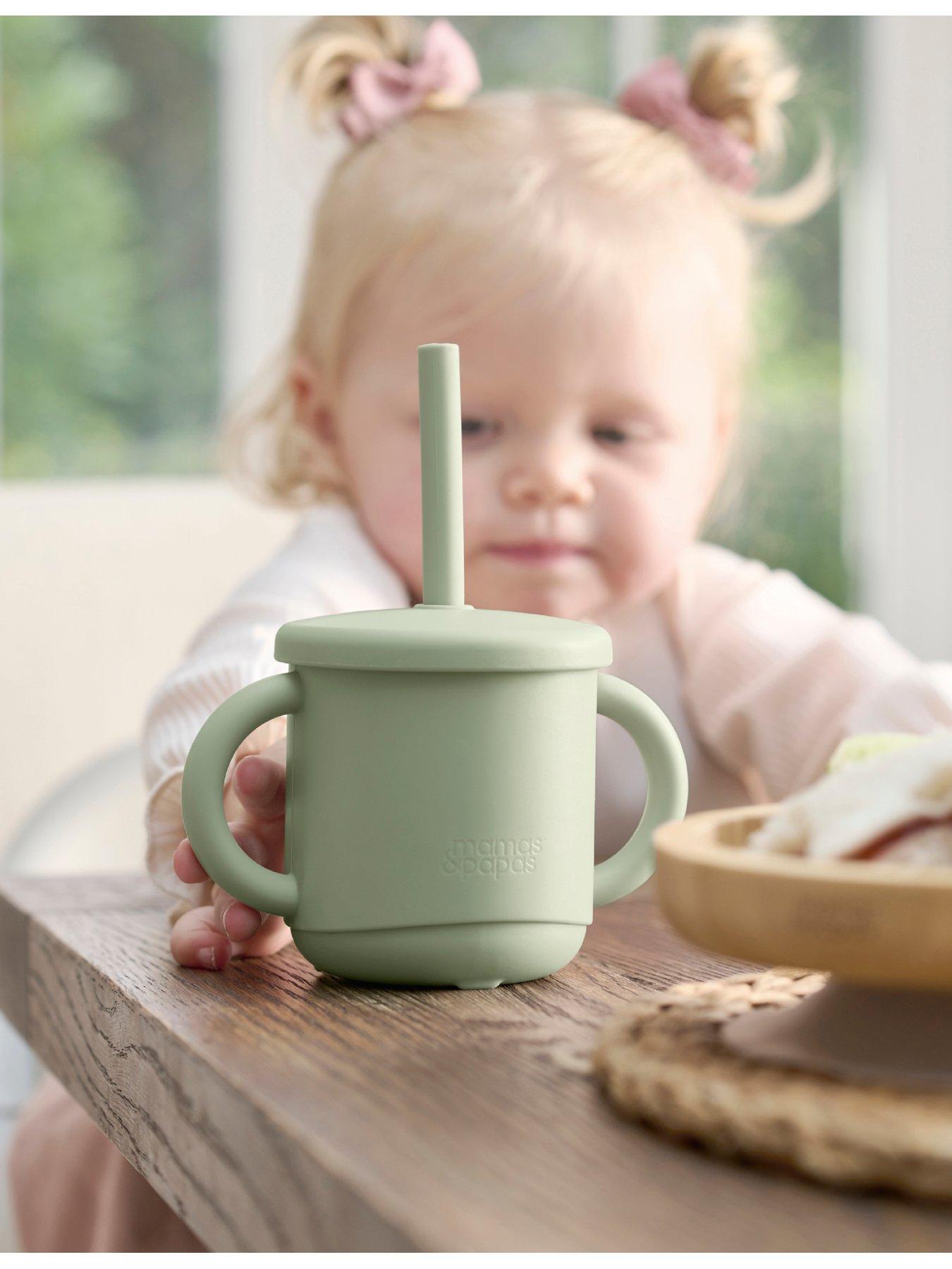 Image of Mamas & Papas Silicone Sippy Cup / Snack Pot - Kiwi