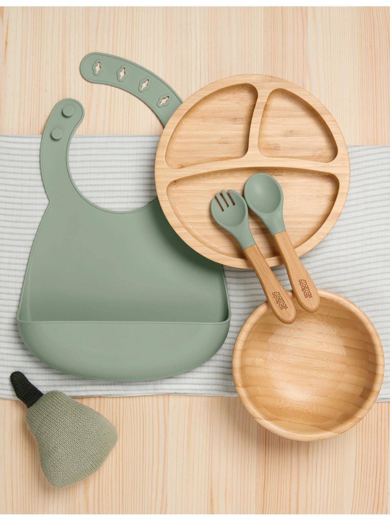 mamas-papas-4-piece-bamboo-weaning-starter-kit-kiwi