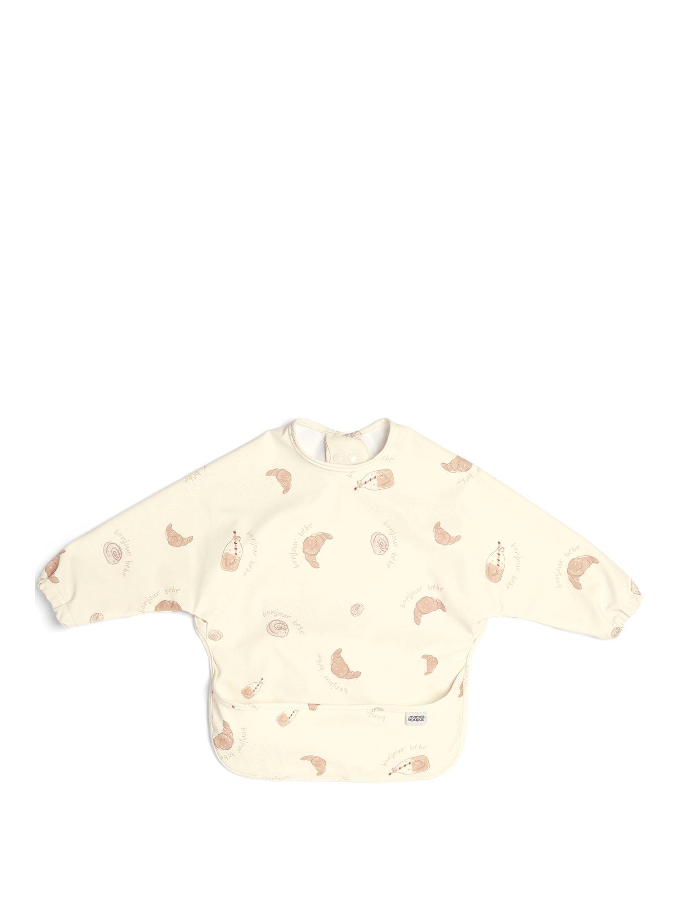 Image 3 of 7 of Mamas & Papas 2 Pack Long Sleeve Messy Bib - Bonjour Bebe