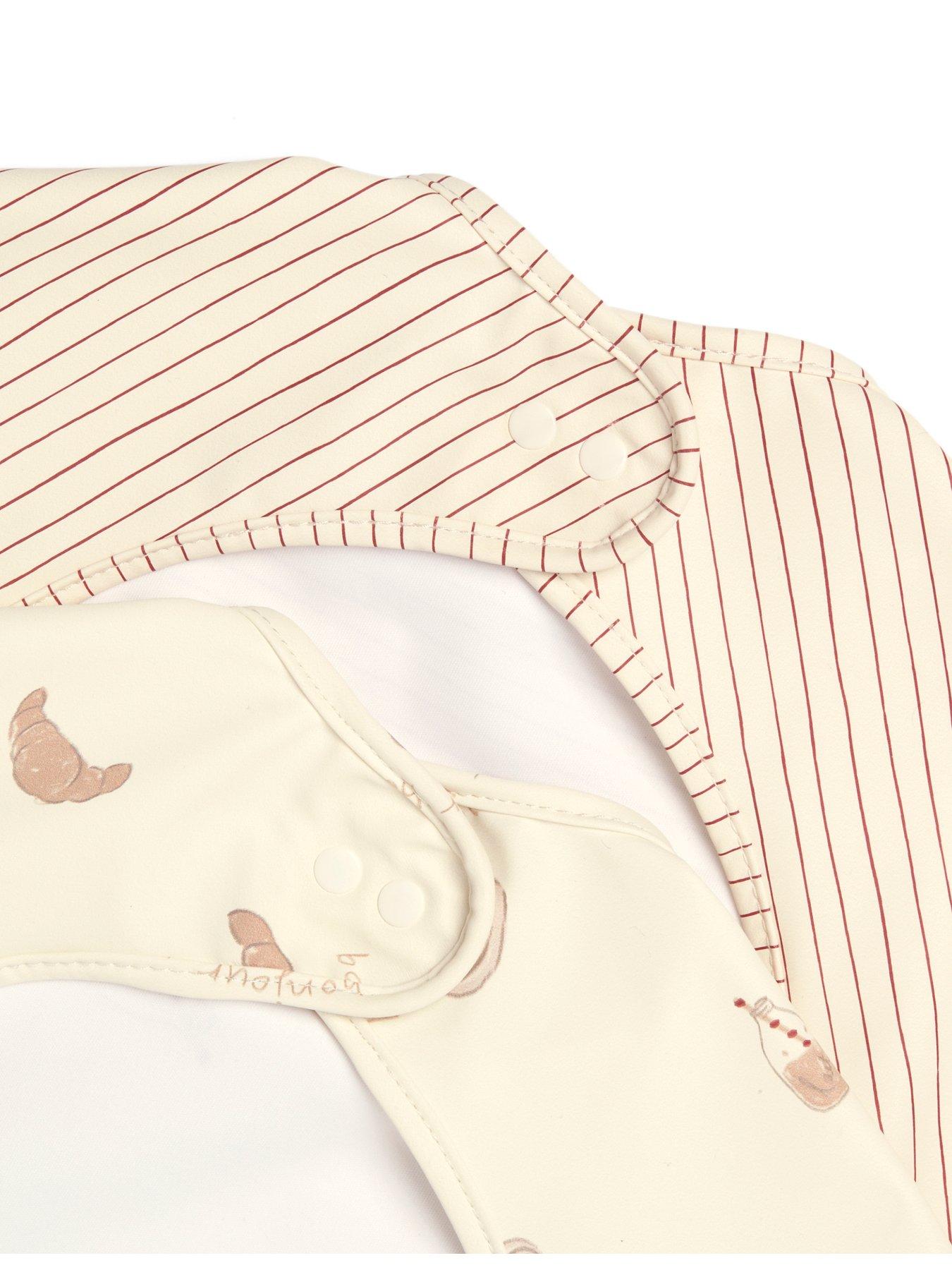 Image 5 of 7 of Mamas & Papas 2 Pack Long Sleeve Messy Bib - Bonjour Bebe