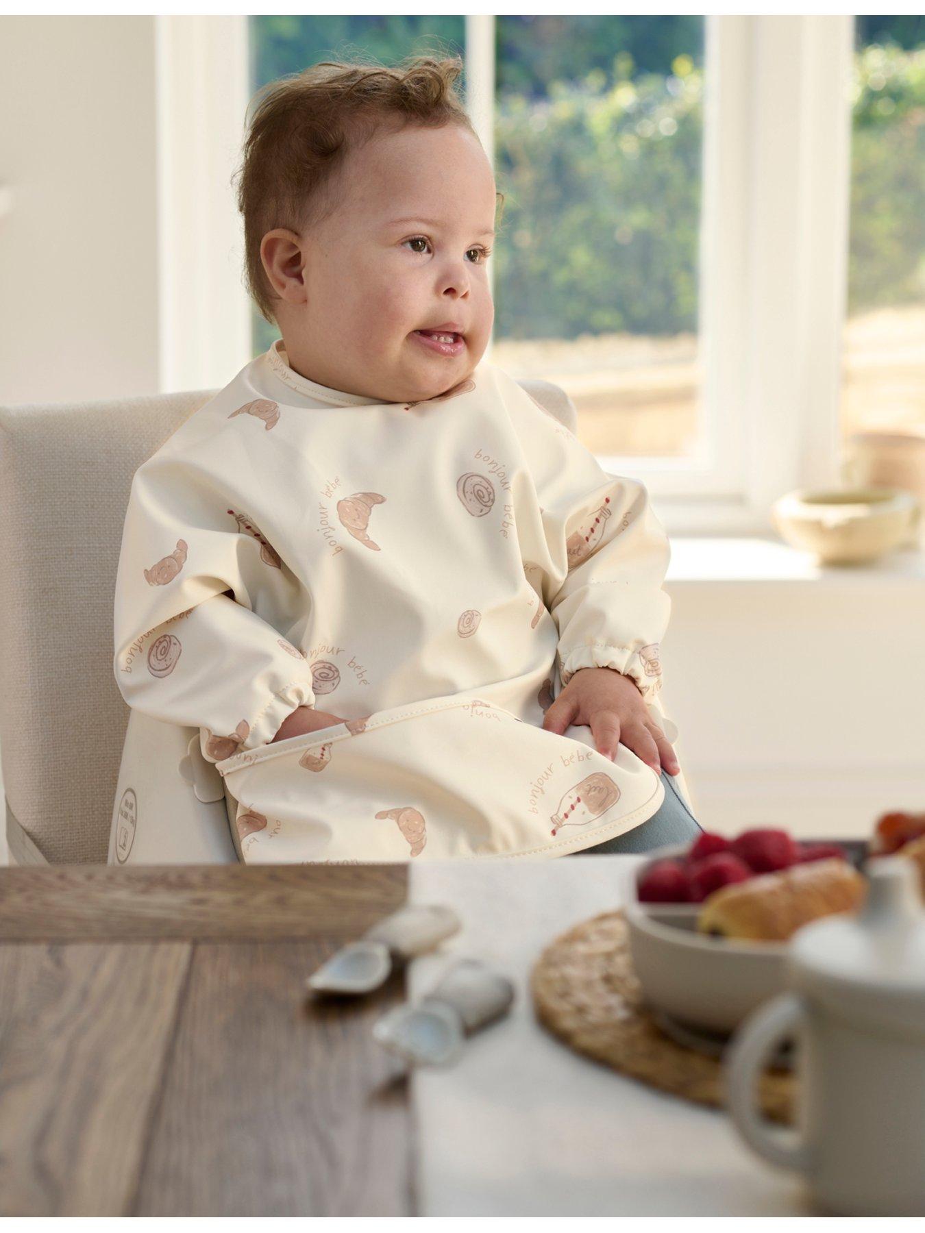 Image 7 of 7 of Mamas & Papas 2 Pack Long Sleeve Messy Bib - Bonjour Bebe
