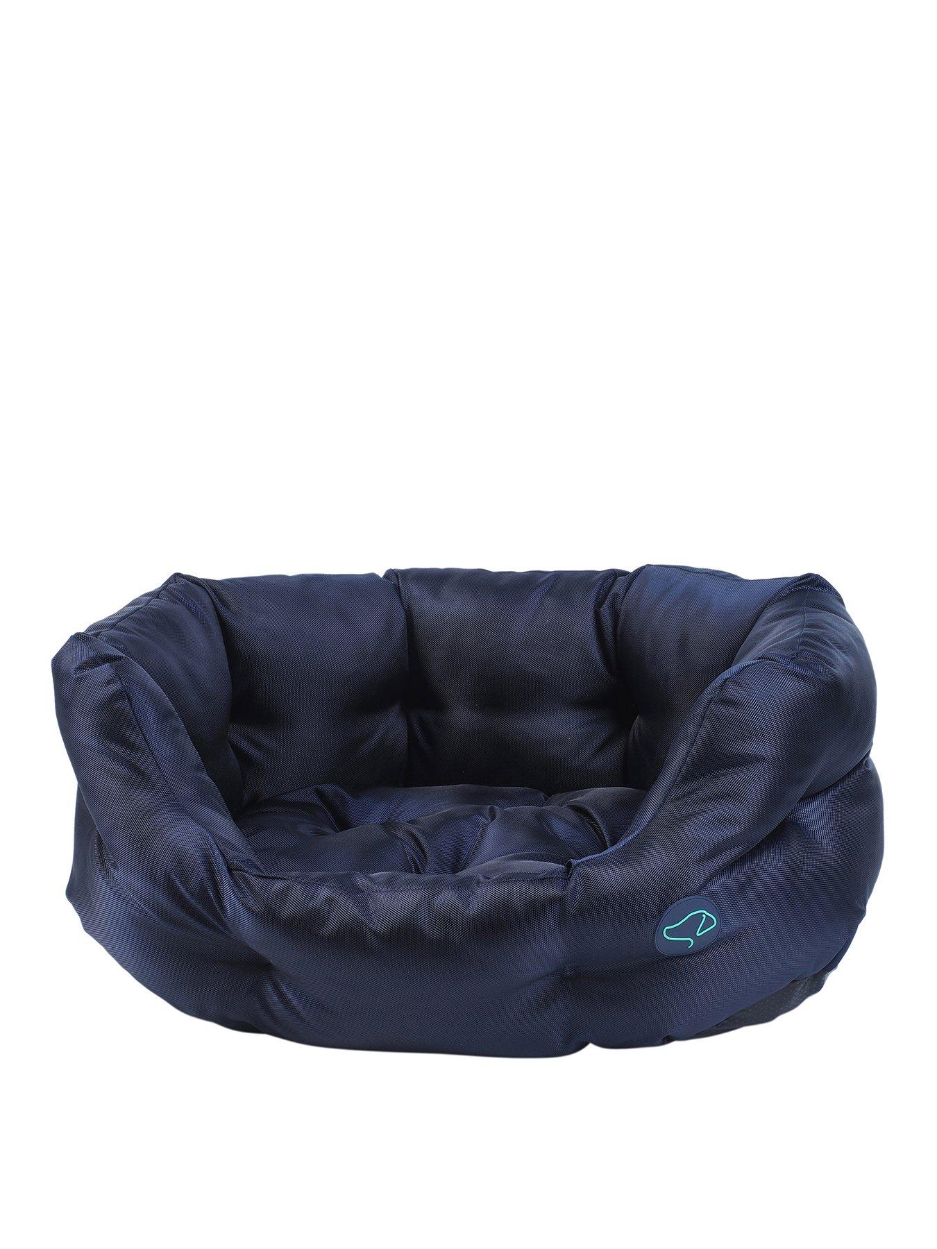 zoon-uber-activ-oval-bed--bluestillFront