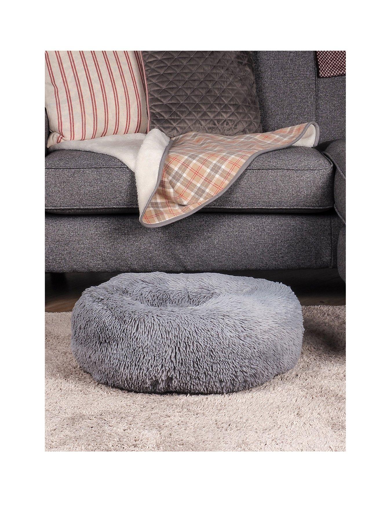 Image 3 of 4 of Zoon Calming Fur Bed - Grey