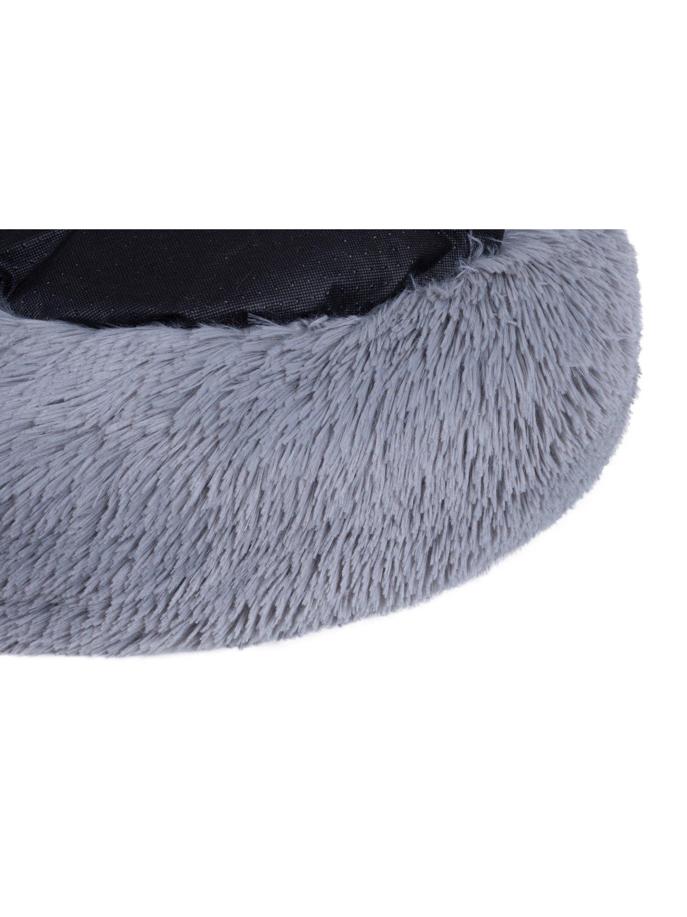 Image 4 of 4 of Zoon Calming Fur Bed - Grey