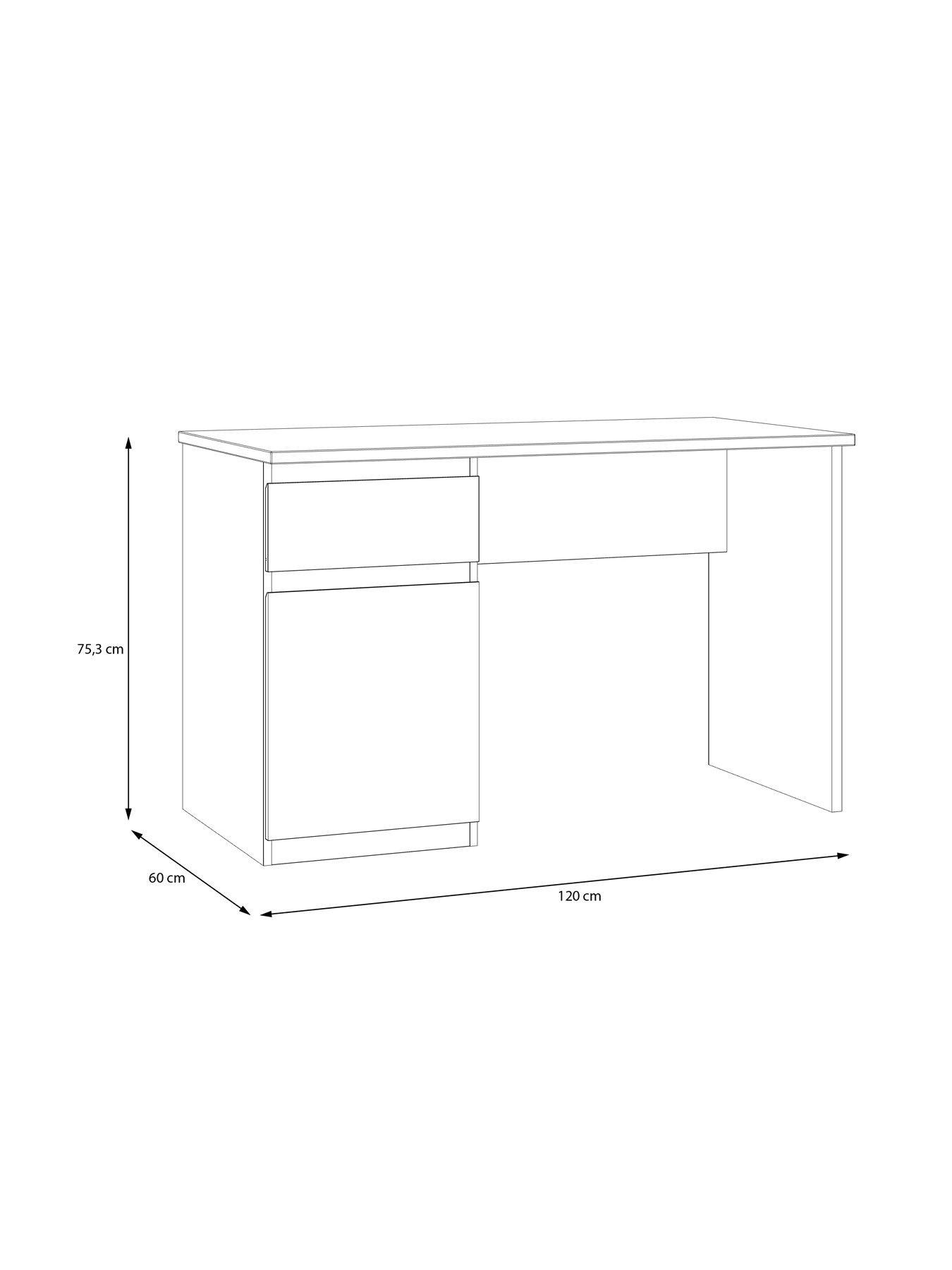 Image 6 of 8 of The Very Collection Lisson Desk - New Oak&nbsp;- FSC&reg; Certified