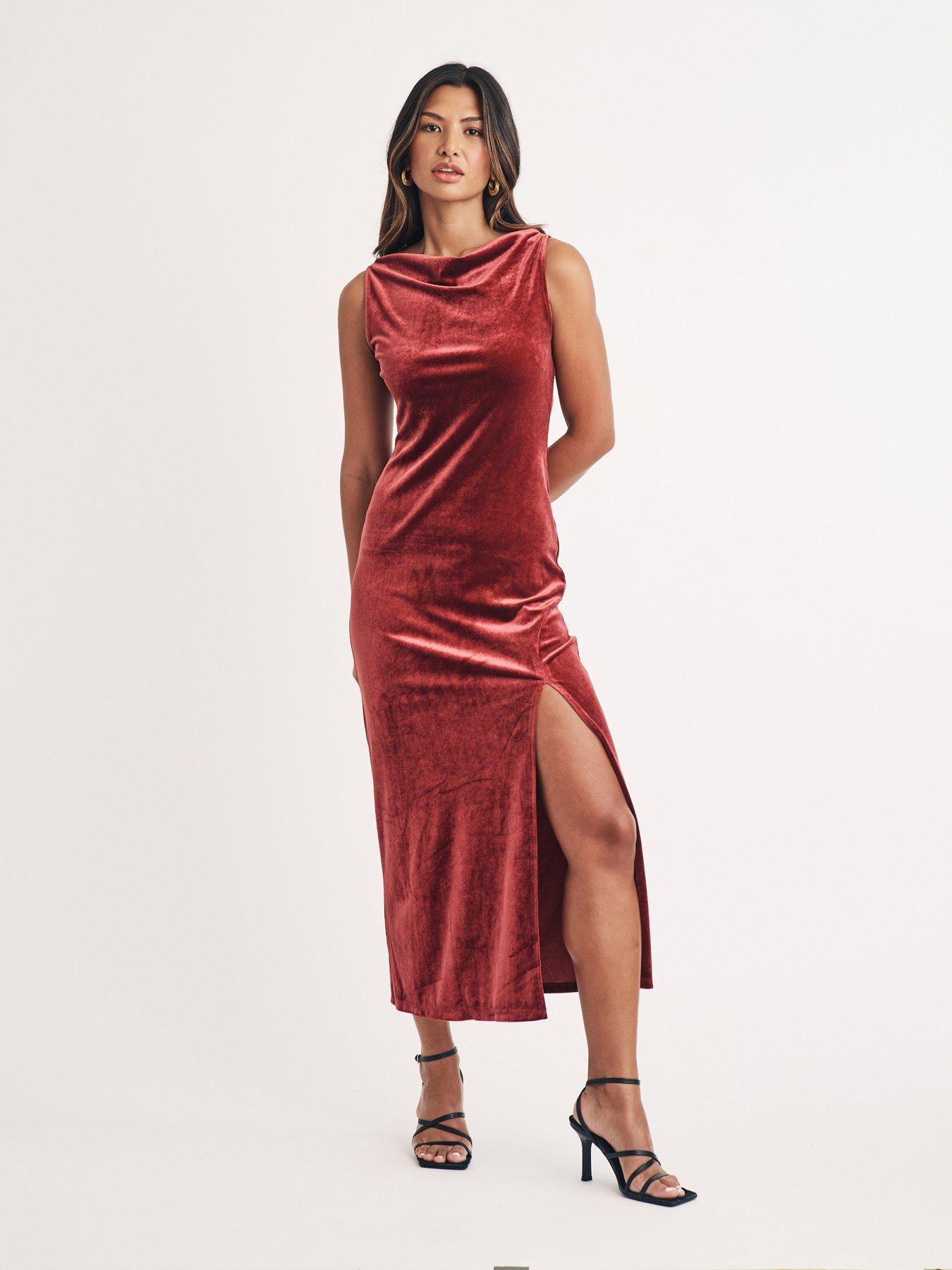 nobodys-child-jersey-velvet-camille-midi-dress-reddetail