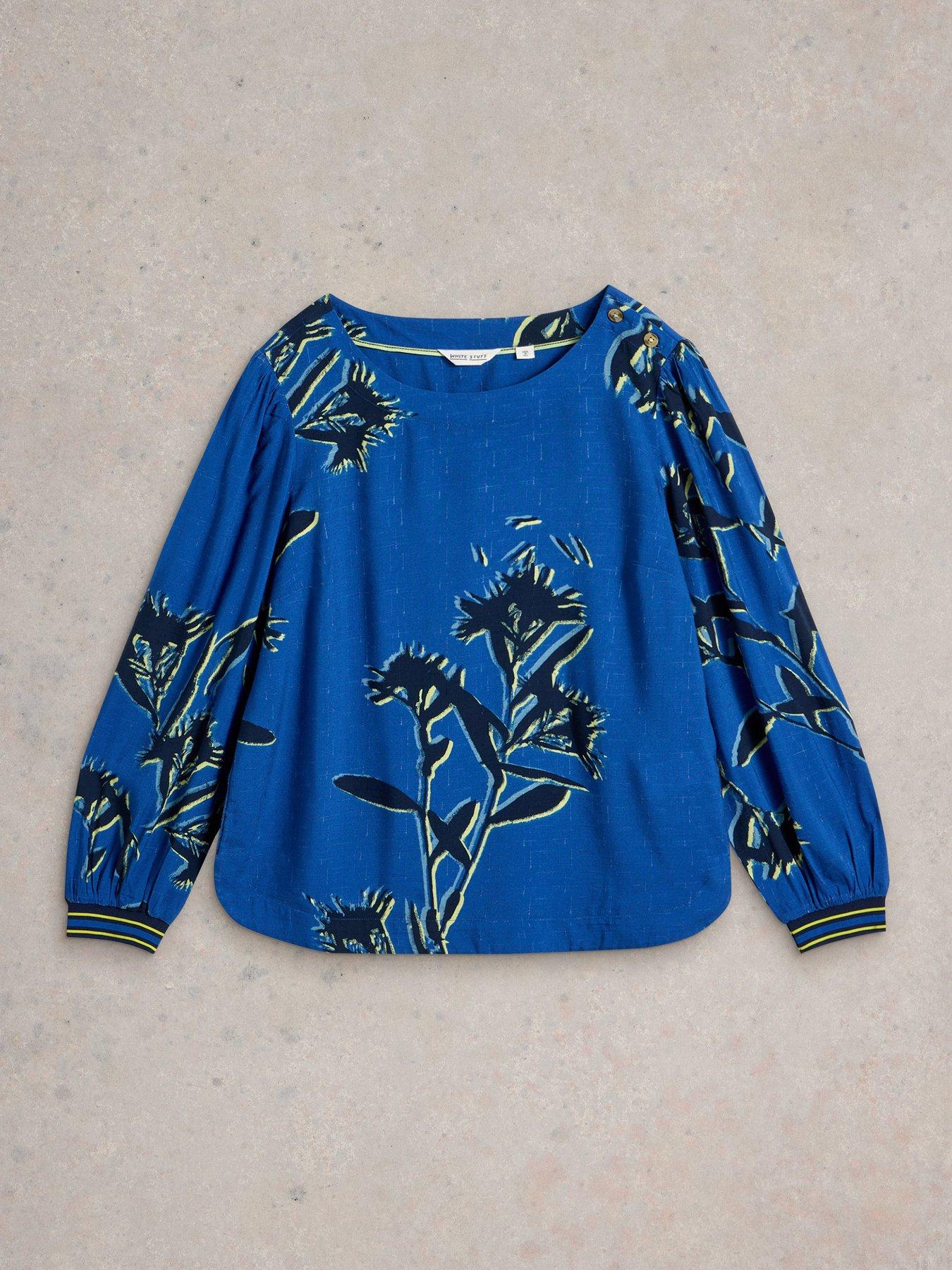 Image 4 of 6 of White Stuff Angie Top - Blue