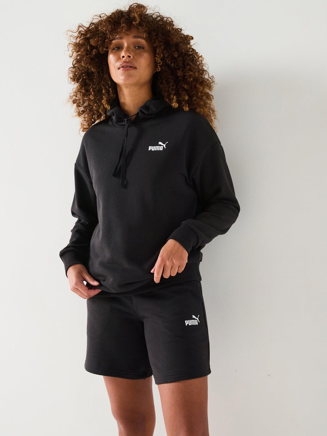 Puma Womens Short Hooded Sweat Suit - Puma Black