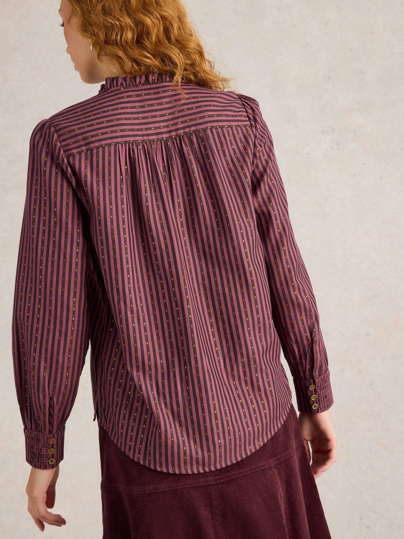 white-stuff-aster-metallic-stripe-shirt-redstillFront