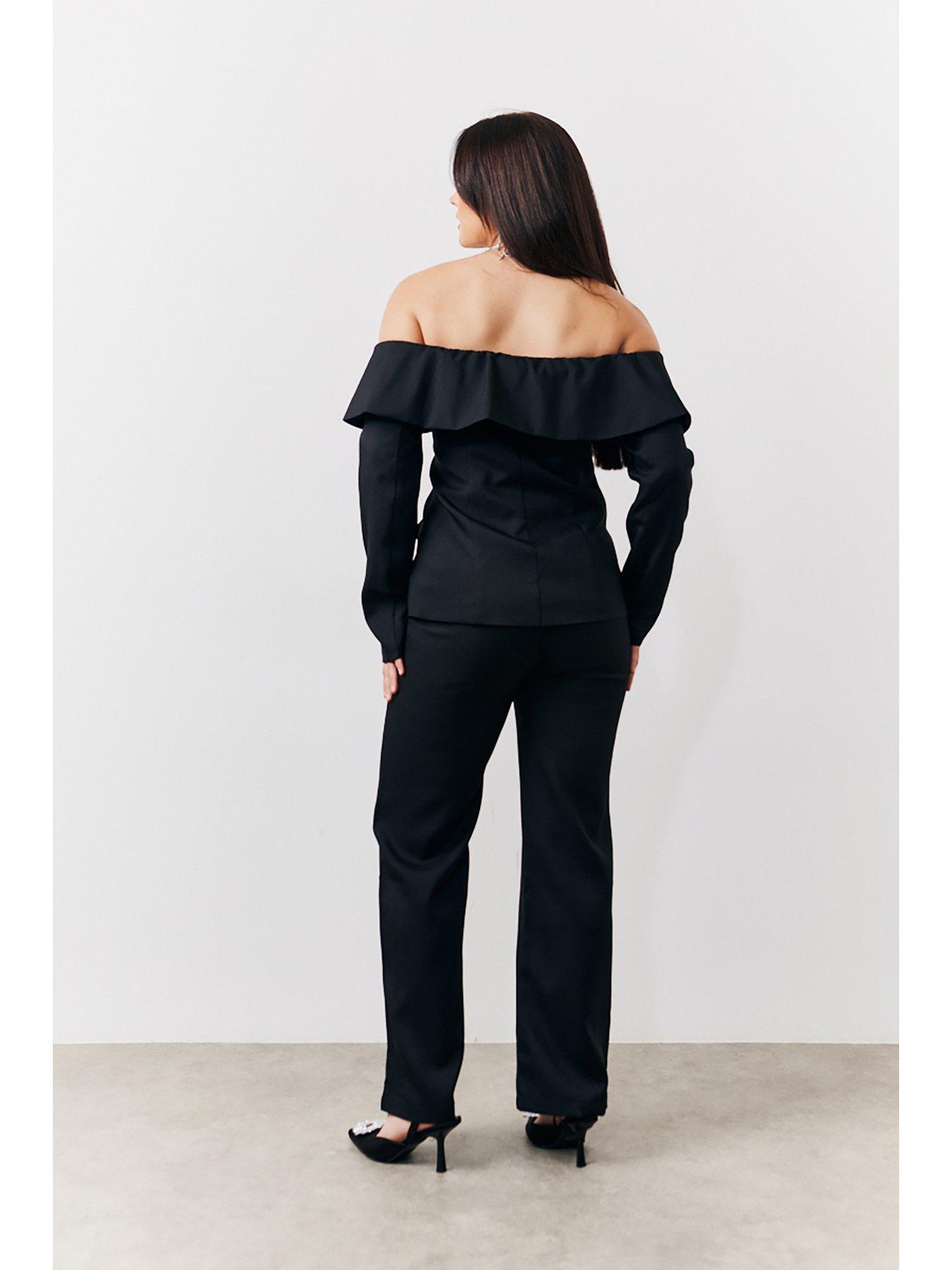 in-the-style-hannah-brown-tailored-trouser-blackstillFront