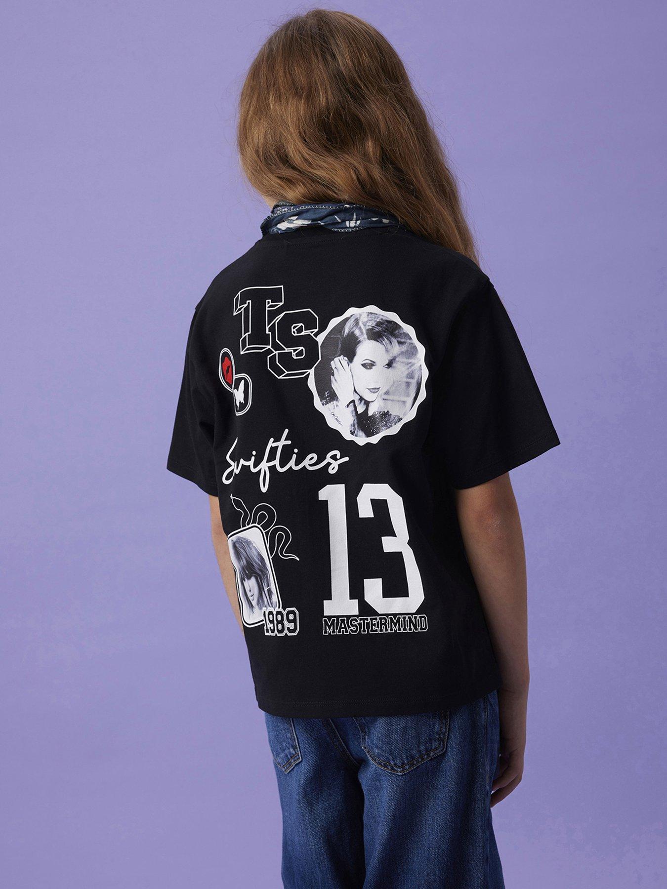 Image 2 of 5 of Name It Girls Swiftie Eras Short Sleeve Tshirt - Black