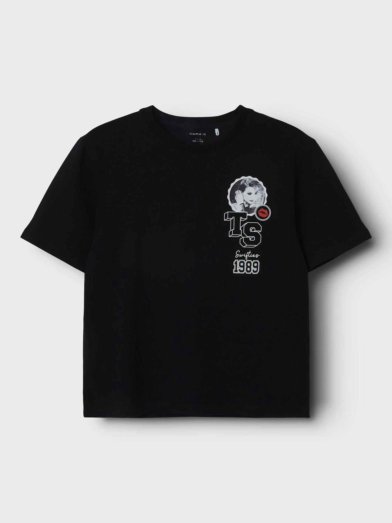 Image 3 of 5 of Name It Girls Swiftie Eras Short Sleeve Tshirt - Black