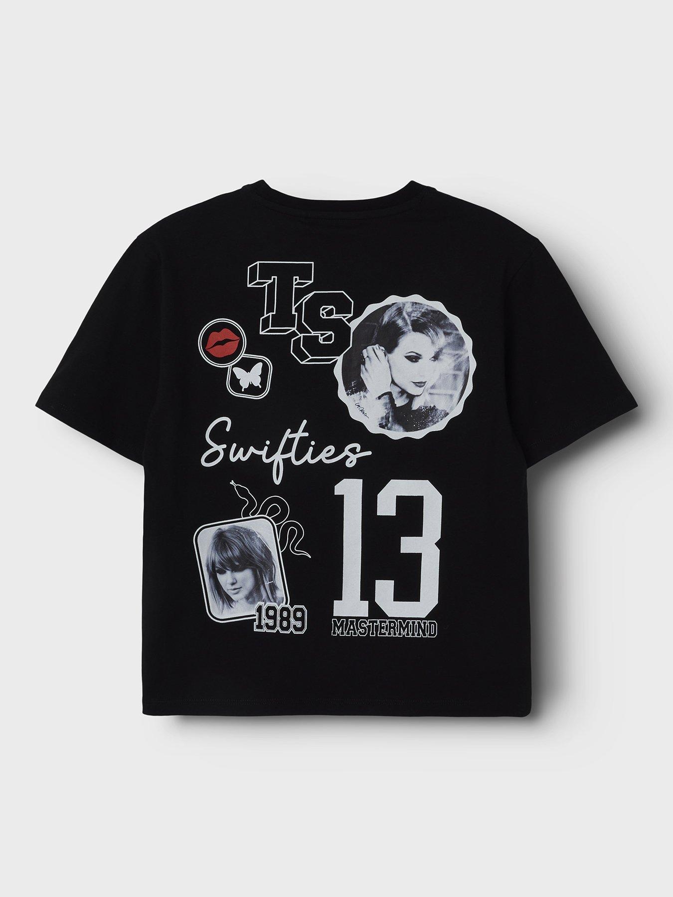 Image 4 of 5 of Name It Girls Swiftie Eras Short Sleeve Tshirt - Black