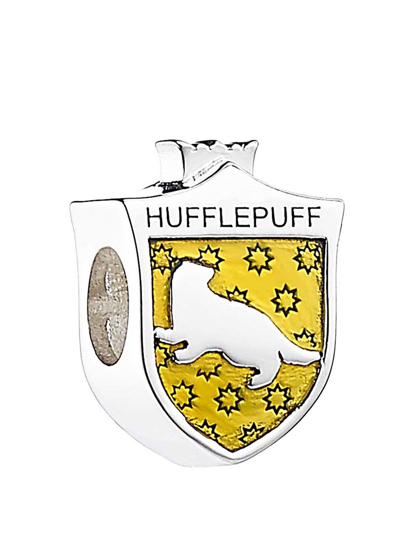 undefined Harry Potter Sterling Silver Hufflepuff Spacer Bead Silver