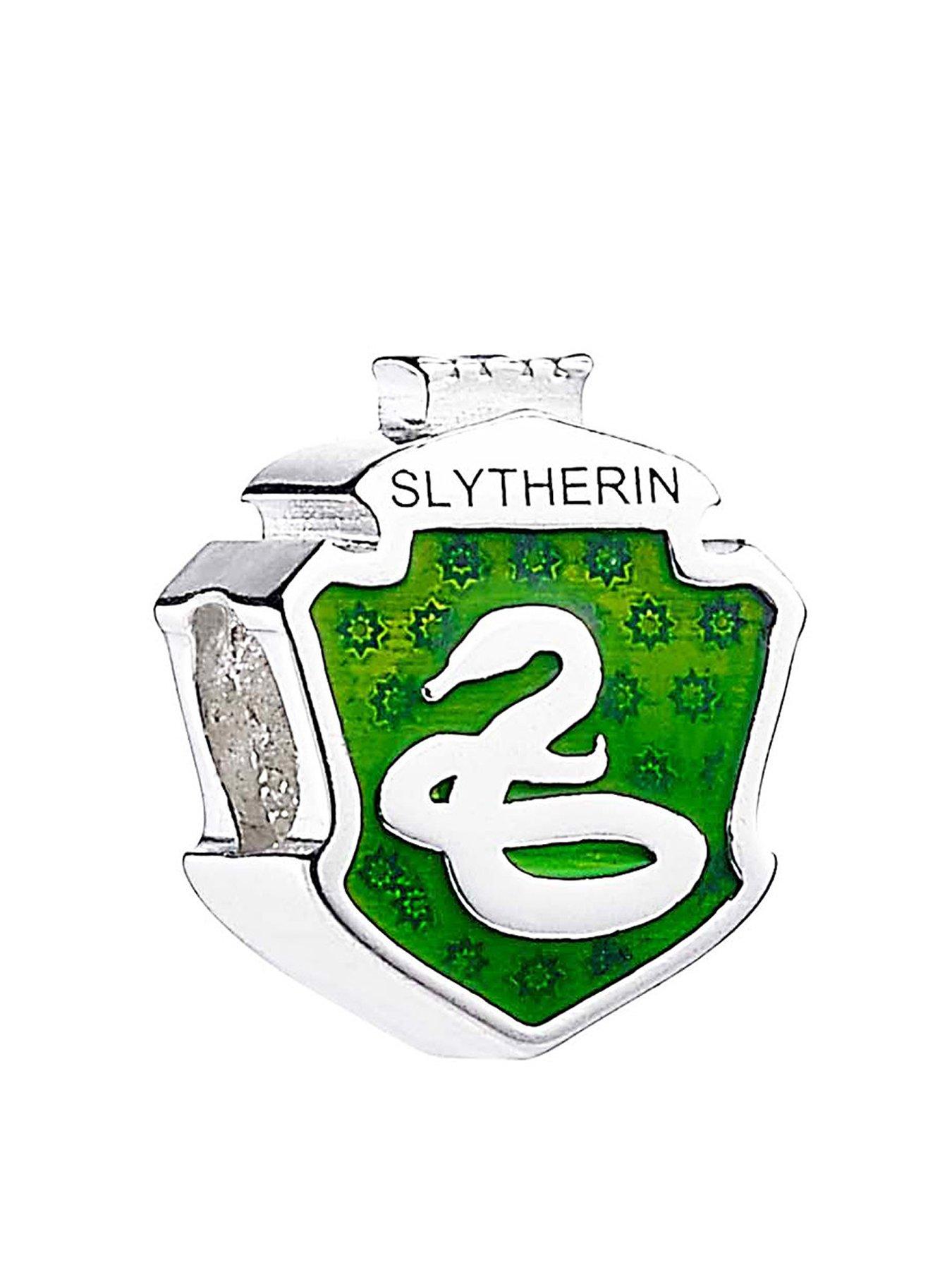 undefined Harry Potter Sterling Silver Slytherin Spacer Bead Silver