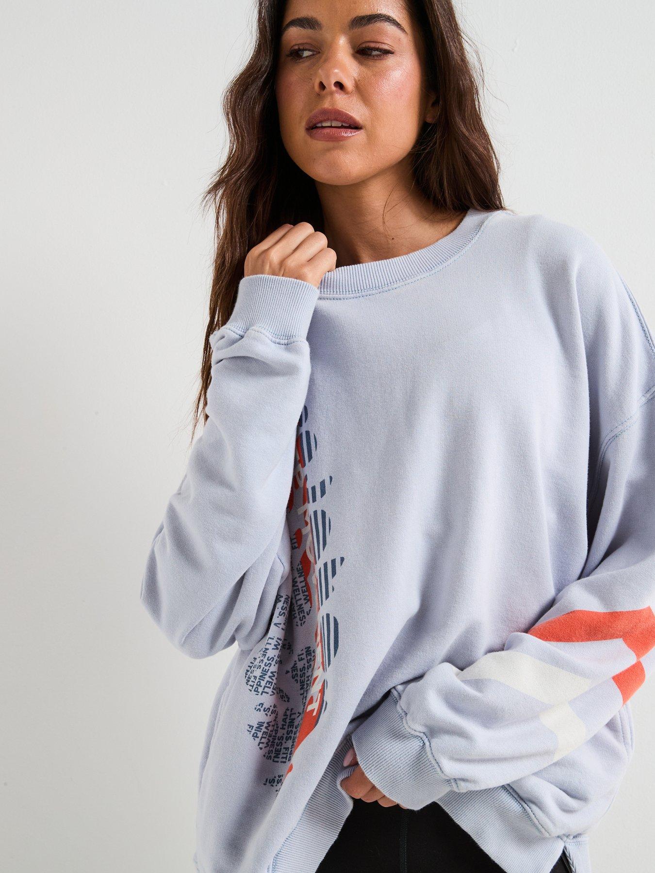 Image 5 of 6 of FP Movement Womens Training All Star Logo Crew Sweat - Purple