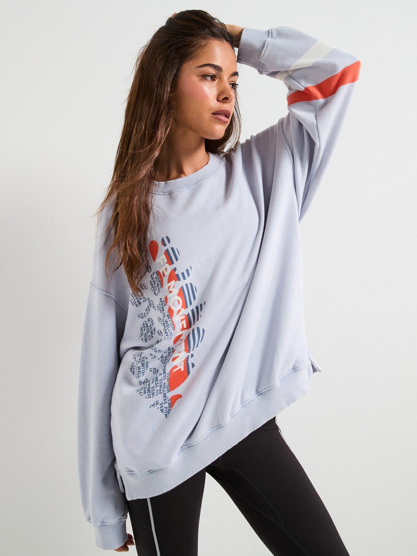 Image 6 of 6 of FP Movement Womens Training All Star Logo Crew Sweat - Purple