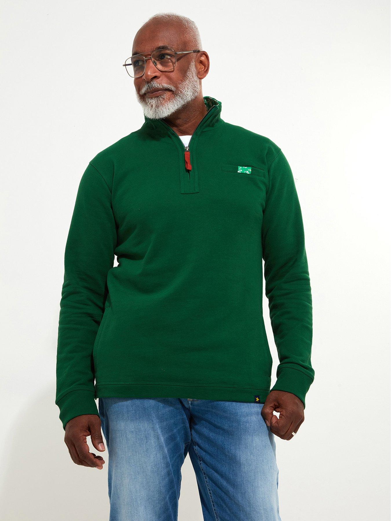 joe-browns-funnel-zip-neck-sweatshirt-green