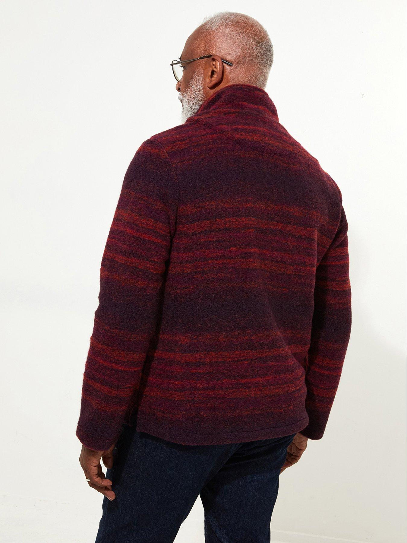 Image 2 of 5 of Joe Browns Striped Funnel Neck Sweatshirt - Dark Purple
