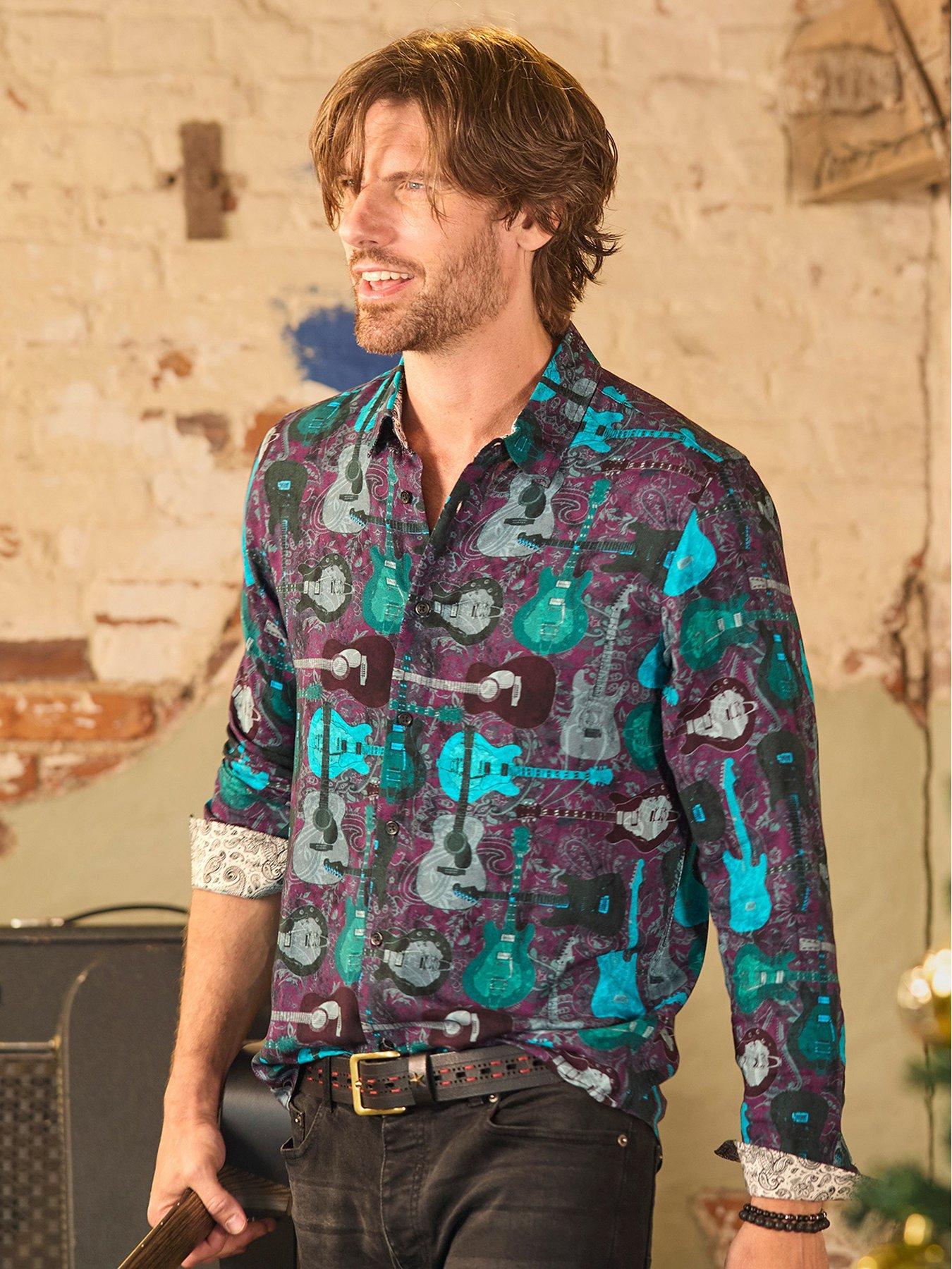 joe-browns-joe-browns-icy-paisley-trim-guitar-print-shirt