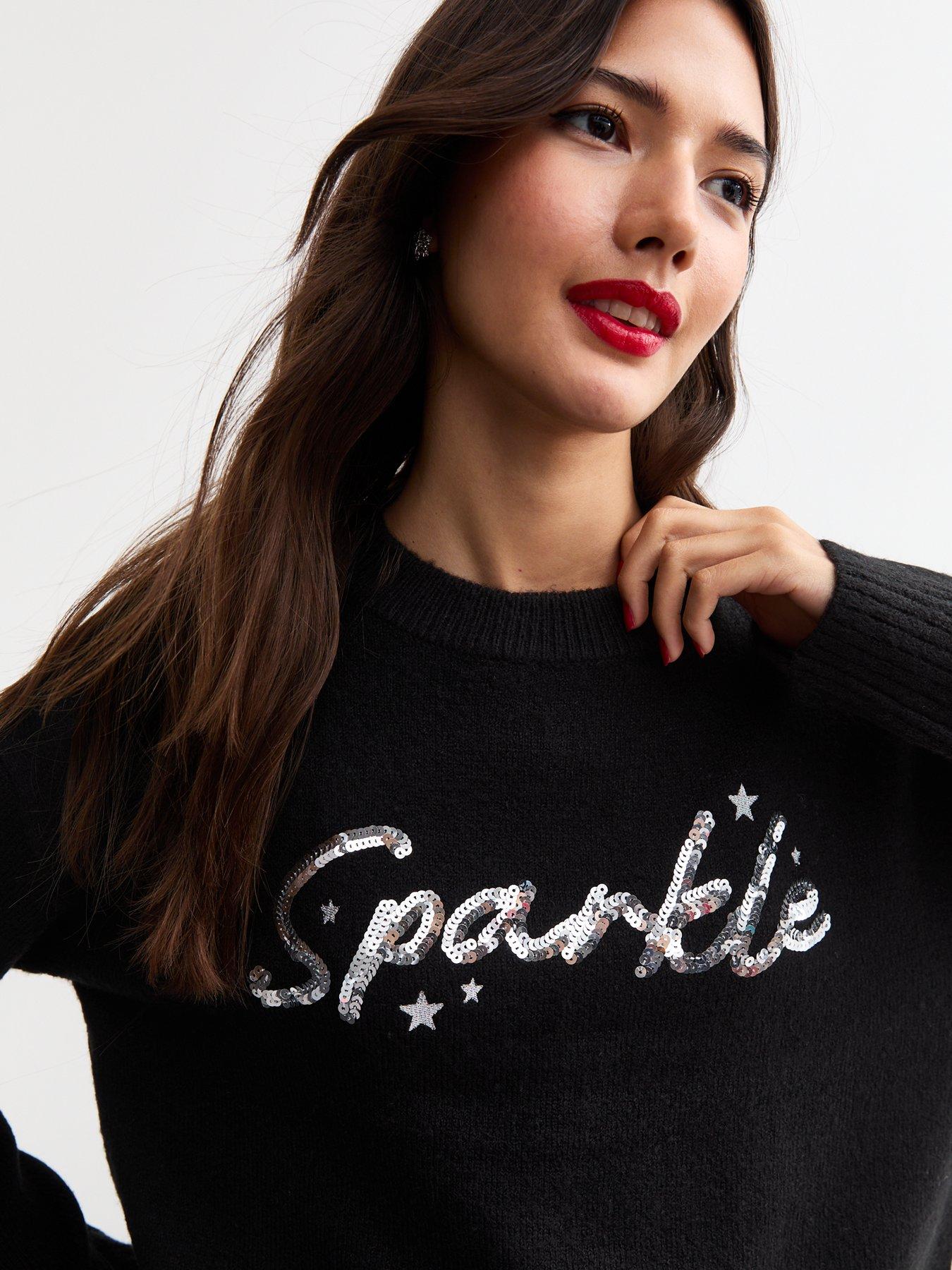 new-look-christmas-sequin-sparkle-jumper-blackoutfit