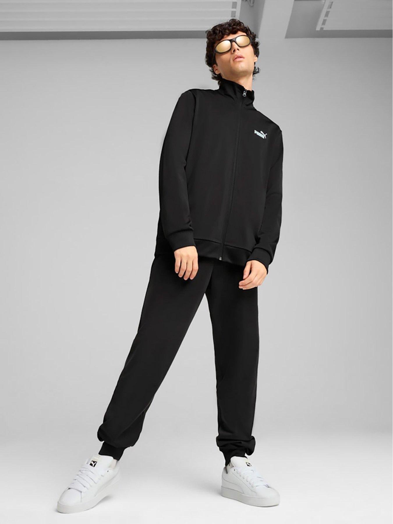 Puma Mens Essential Polysuit Tracksuit - Black
