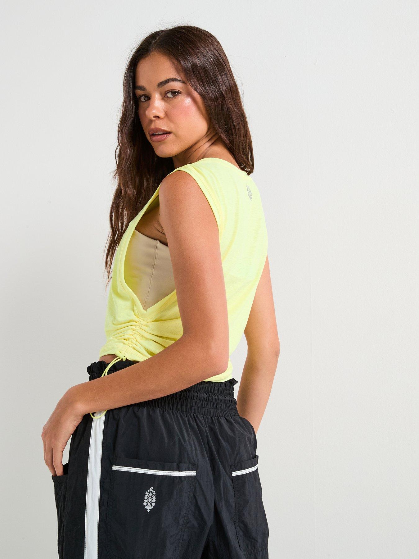 Image 2 of 6 of FP Movement Womens Training Sport Mode Muscle Tank - Yellow