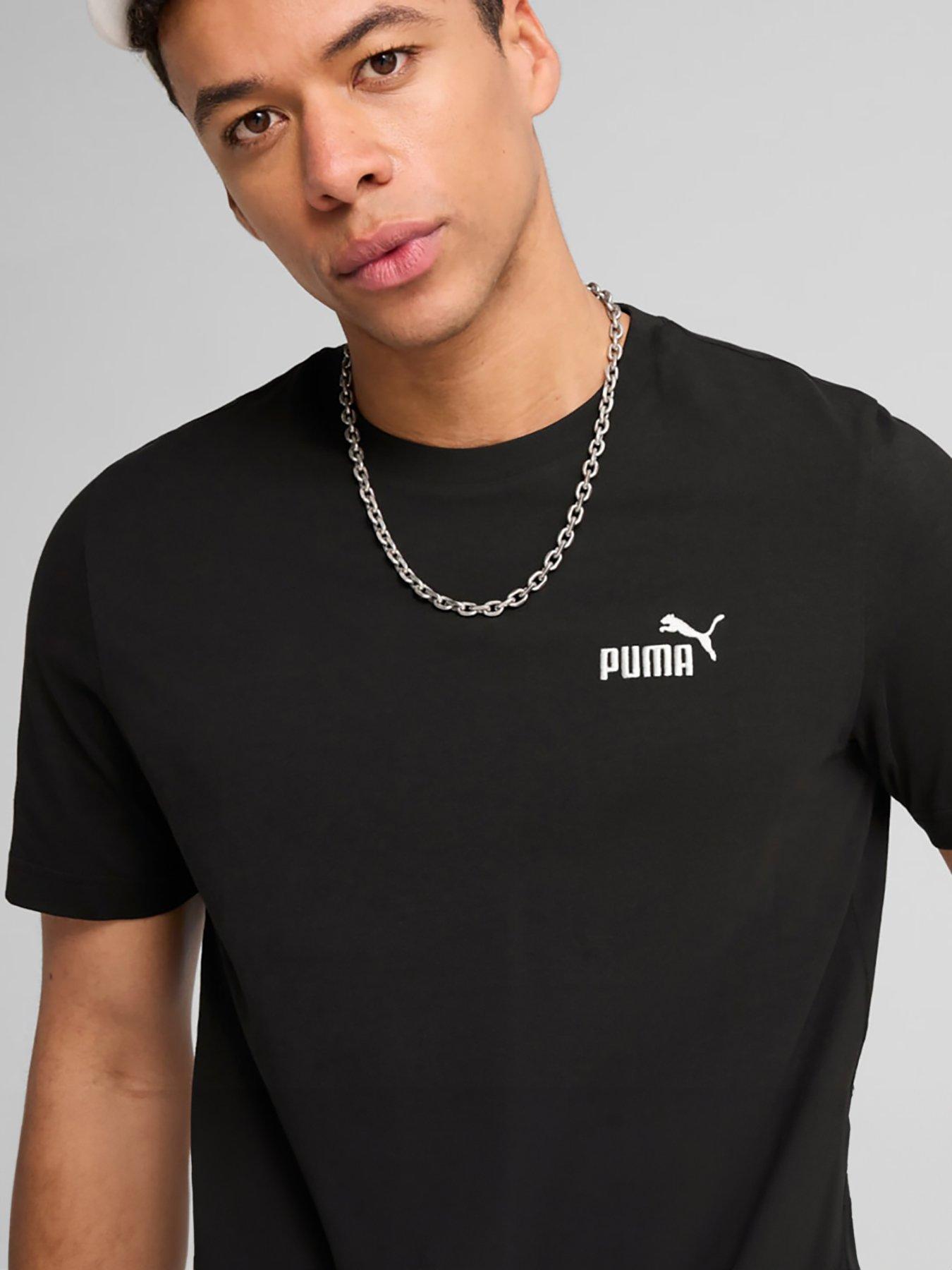 undefined Mens Essential Small No 1 Logo Tee - Black
