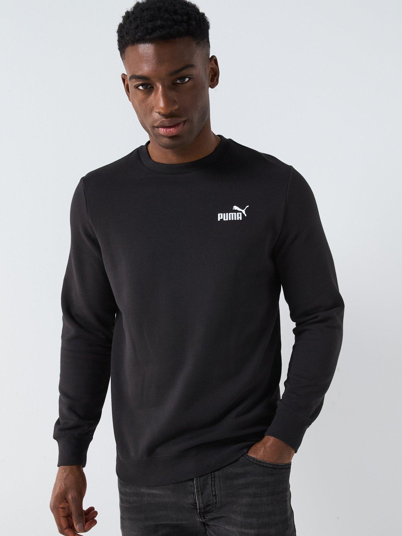 Puma Mens Essential Small No 1 Logo Crew - Puma Black