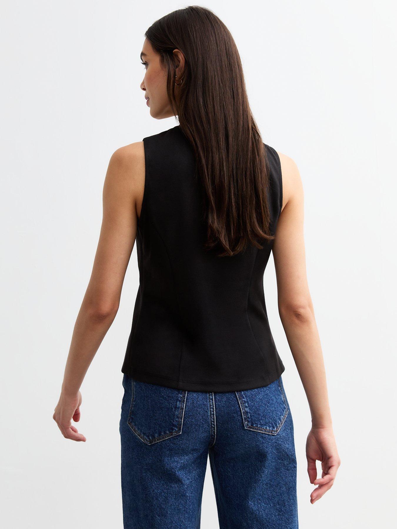 new-look-button-up-crew-neck-waistcoat-blackstillFront