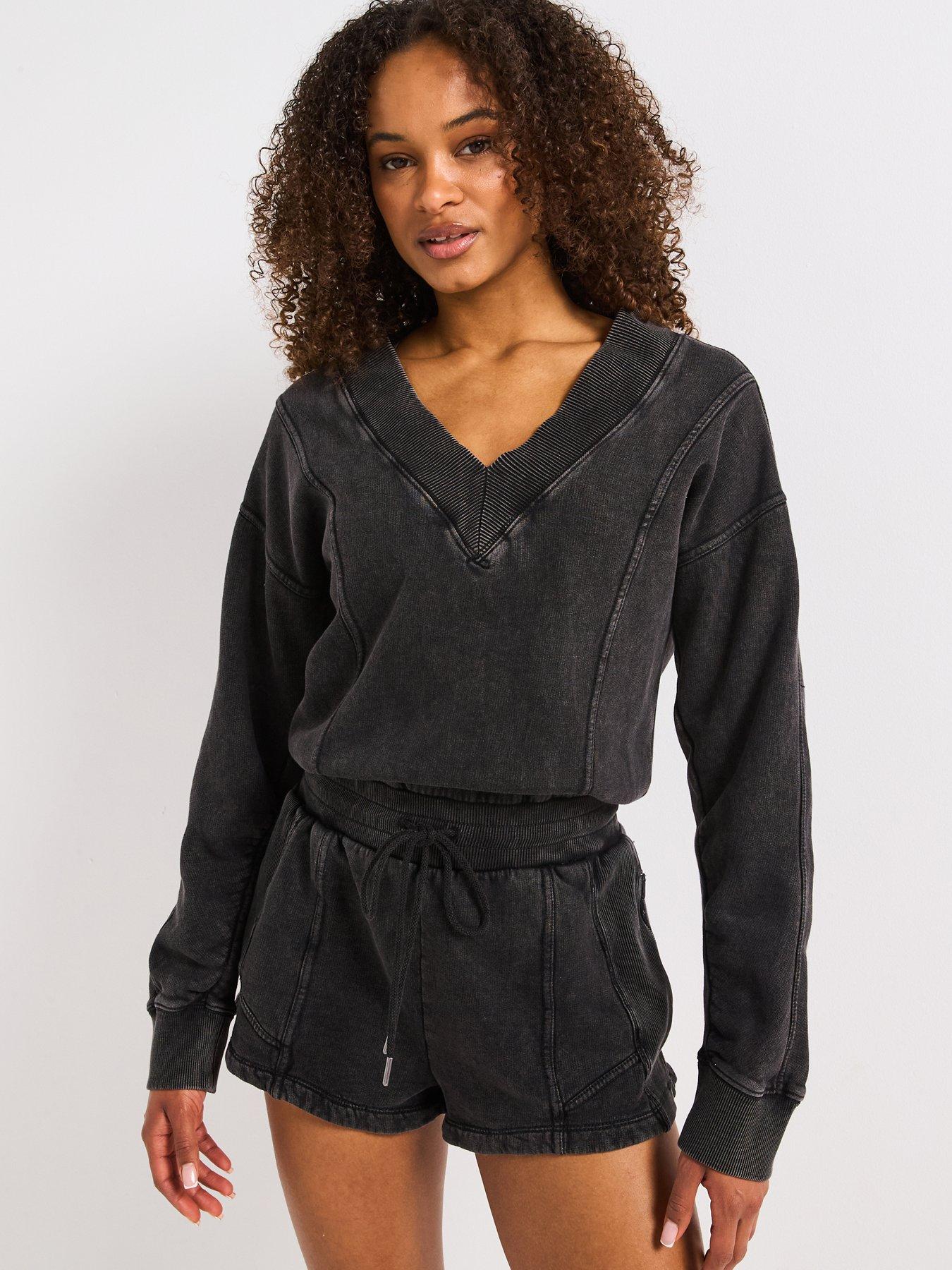 Image 1 of 5 of FP Movement Womens Training Intercept Romper - Black