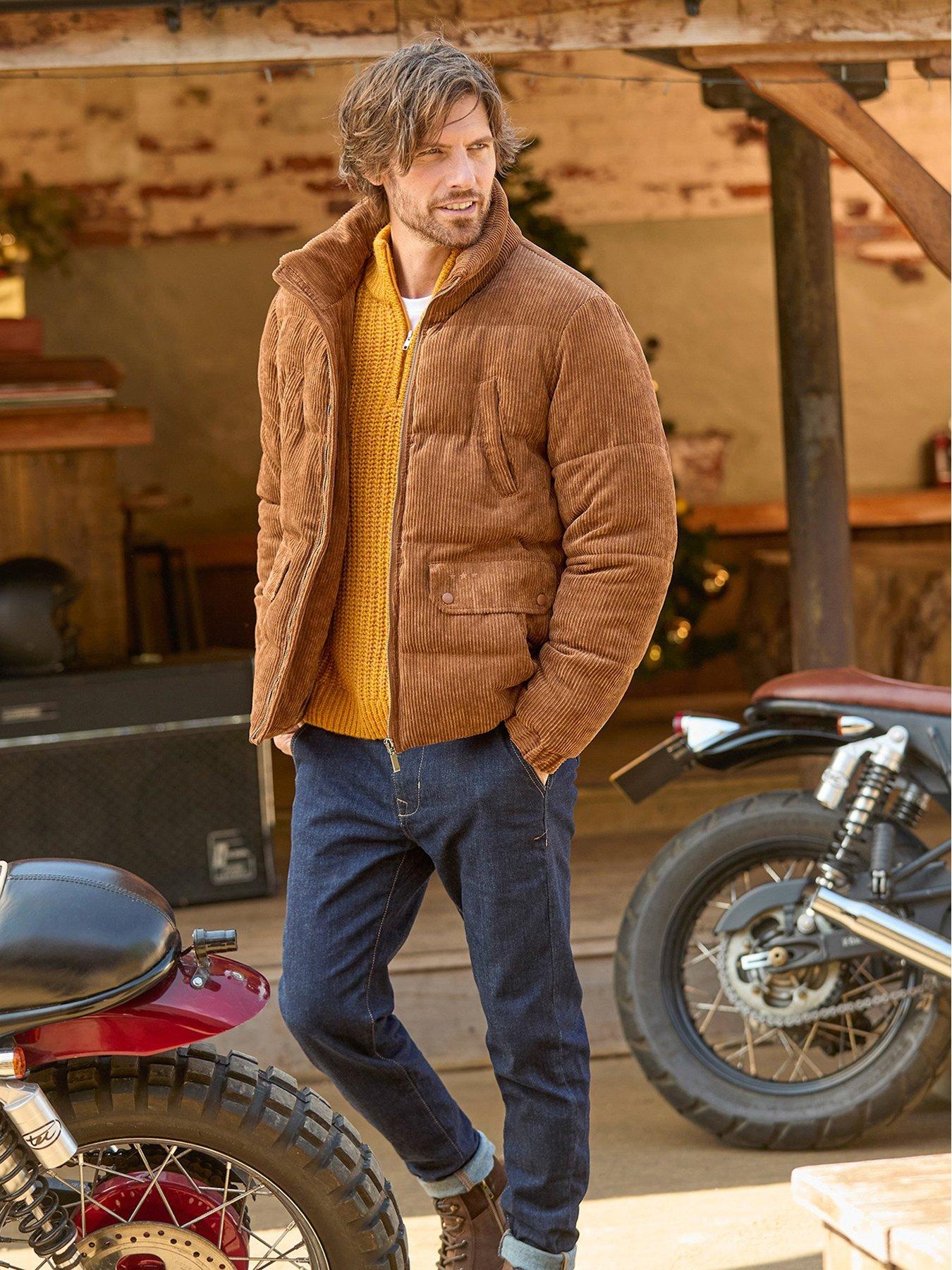 Joe Browns Quilted Funnel Neck Puffer Coat - Brown