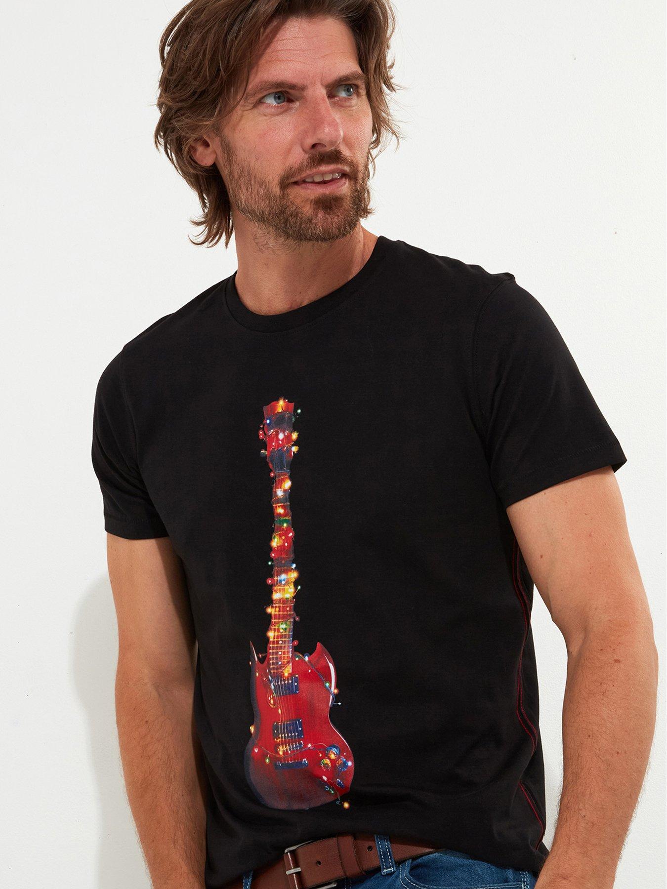 joe-browns-novelty-guitar-christmas-tree-t-shirt-black