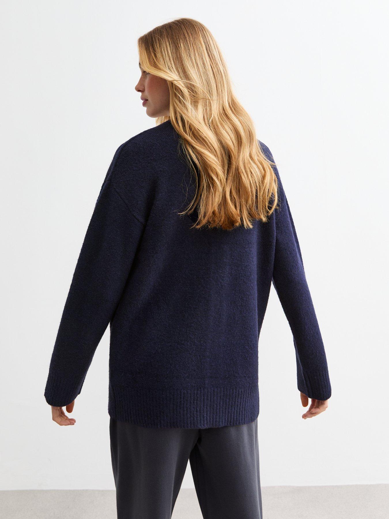 new-look-knit-button-up-cardigan-navystillFront