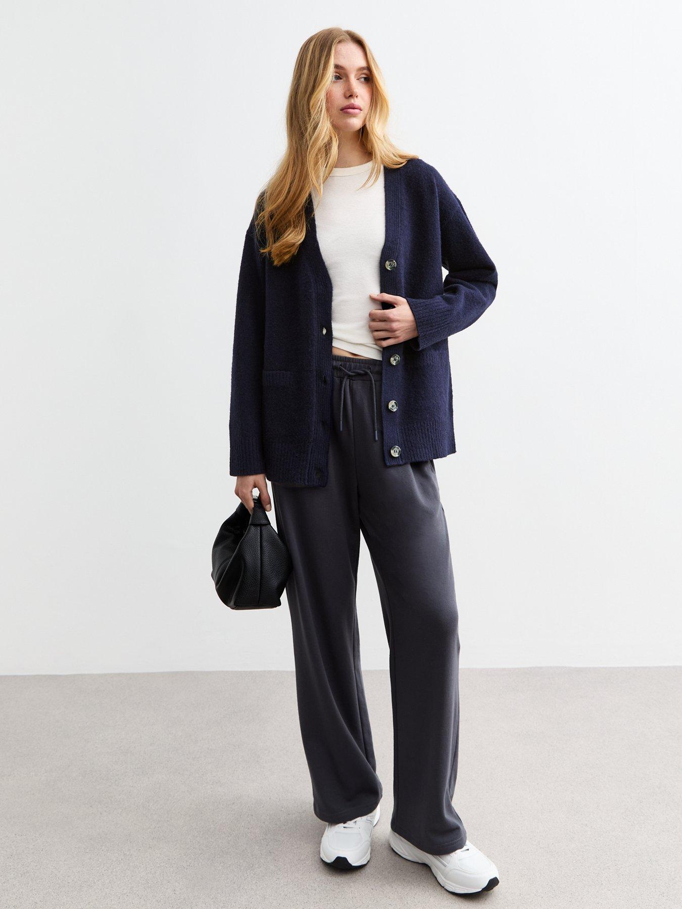 new-look-knit-button-up-cardigan-navyback