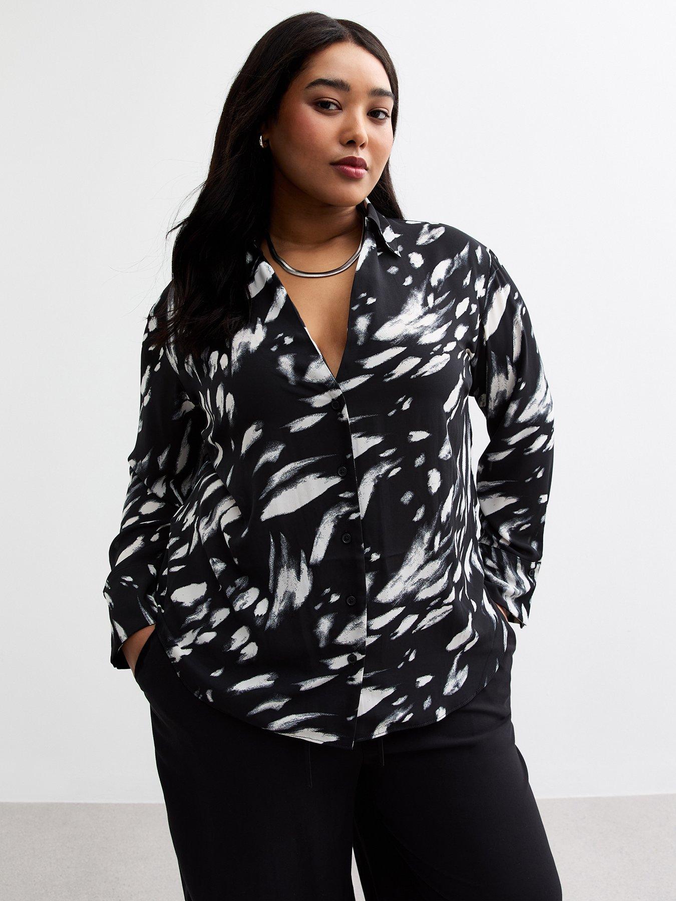 new-look-black-abstract-shirt-printfront