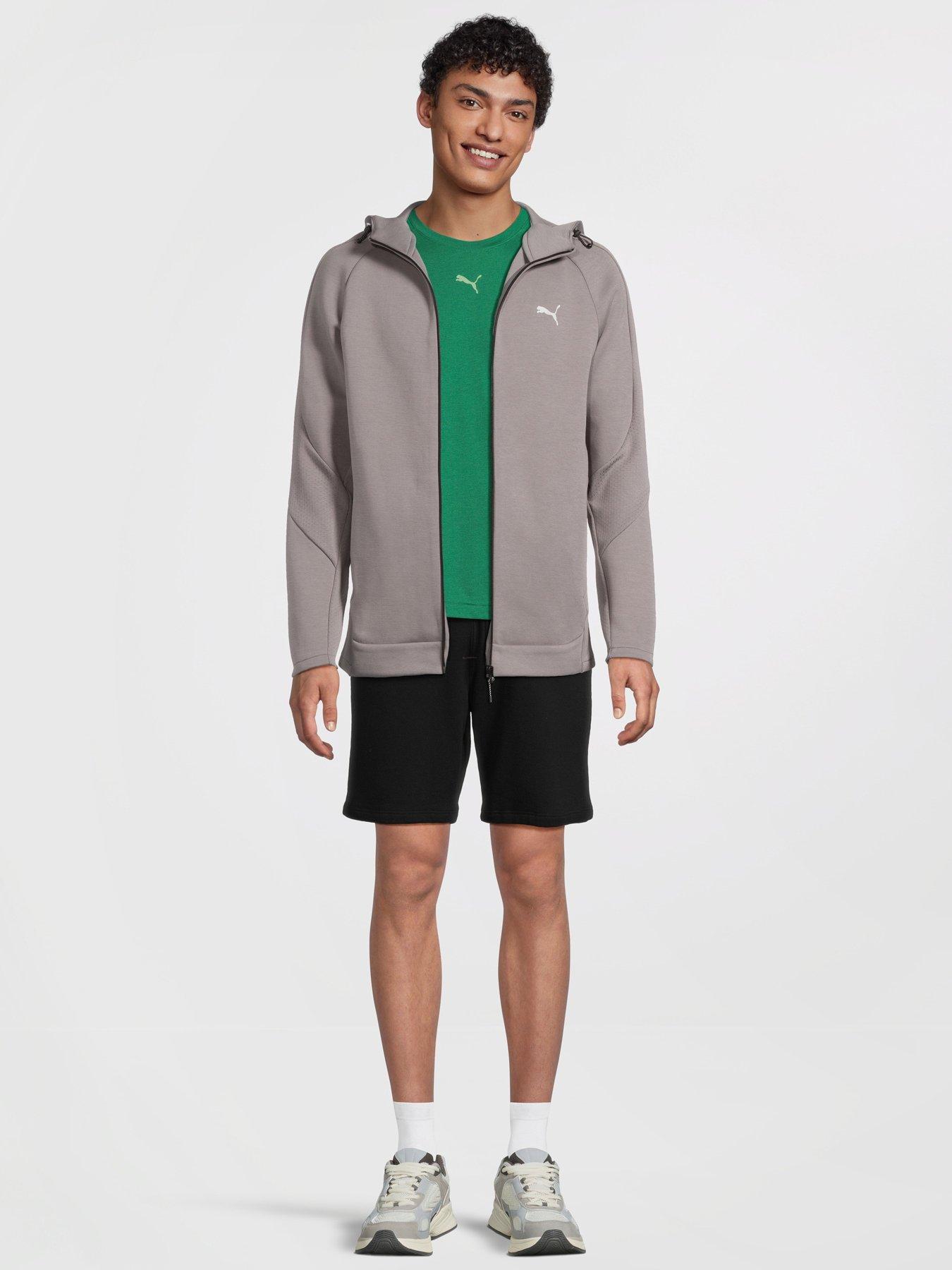 Image 3 of 6 of Puma Mens Evostripe Full-Zip Hoodie - Cast Iron