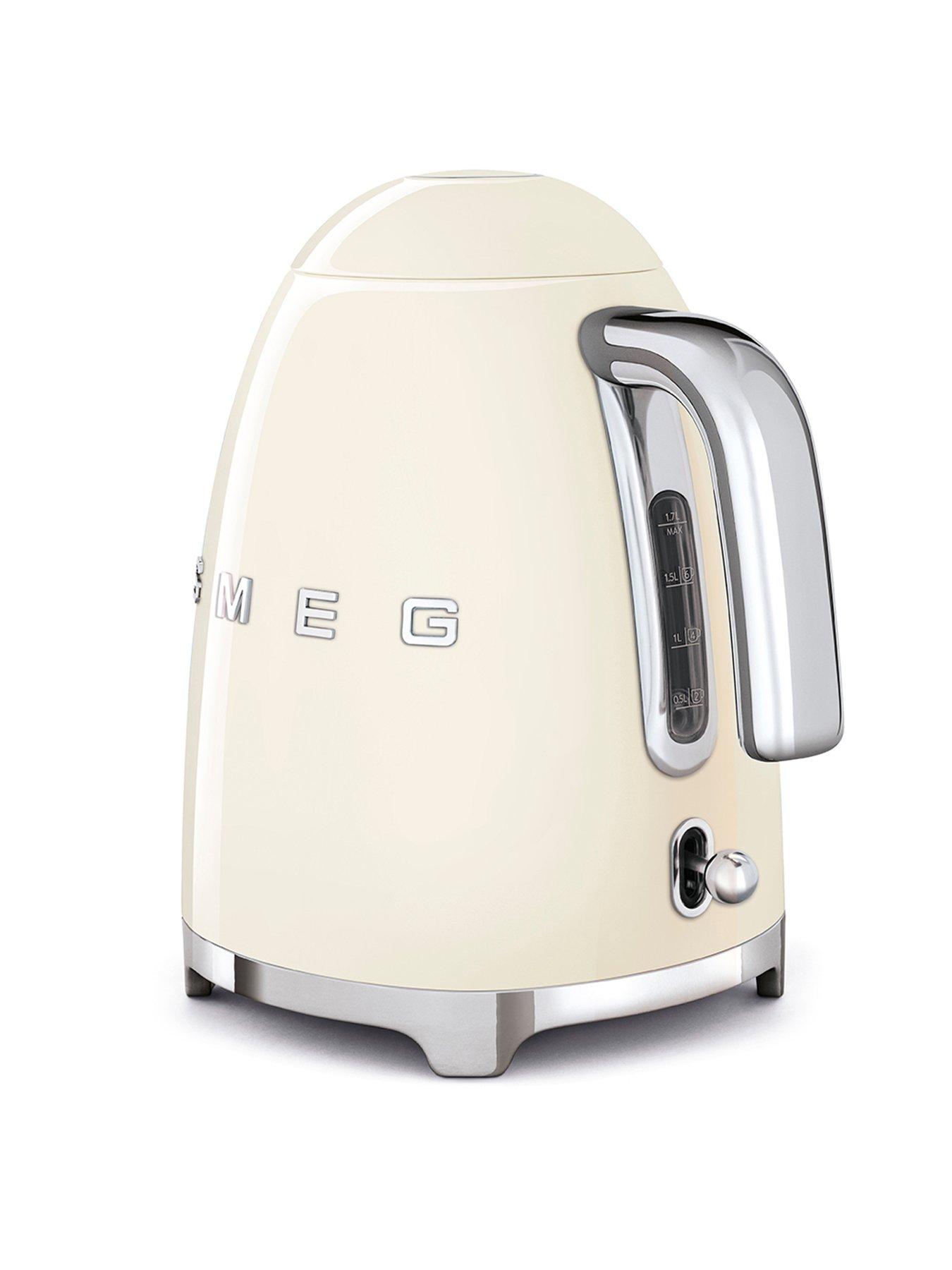 Image 4 of 7 of Smeg 50's Style Kettle and 2 Slice Toaster, Cream