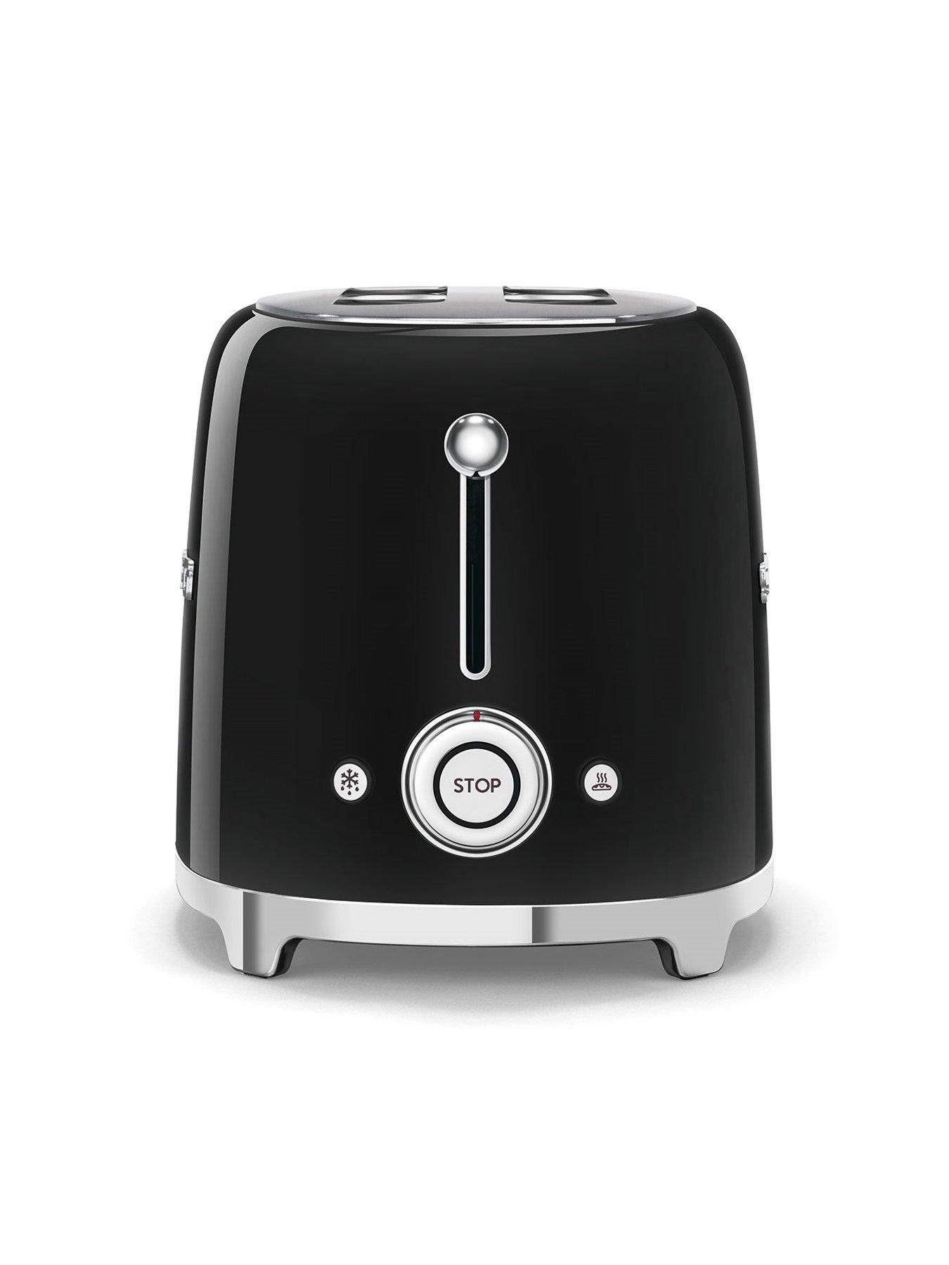 Image 3 of 7 of Smeg 50's Style Kettle and 2 Slice Toaster, Black