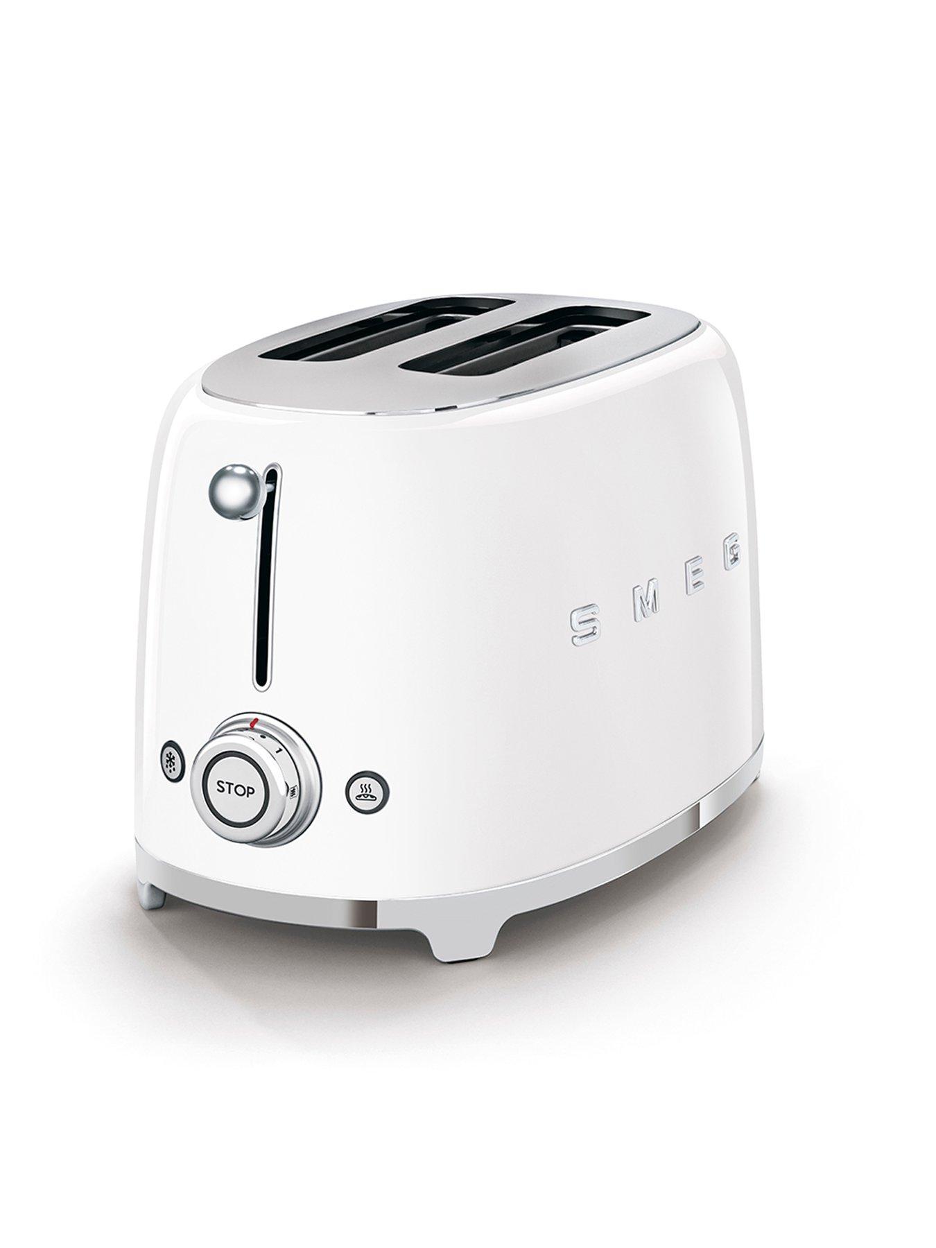 Image 3 of 7 of Smeg 50's Style Kettle and 2 Slice Toaster, White