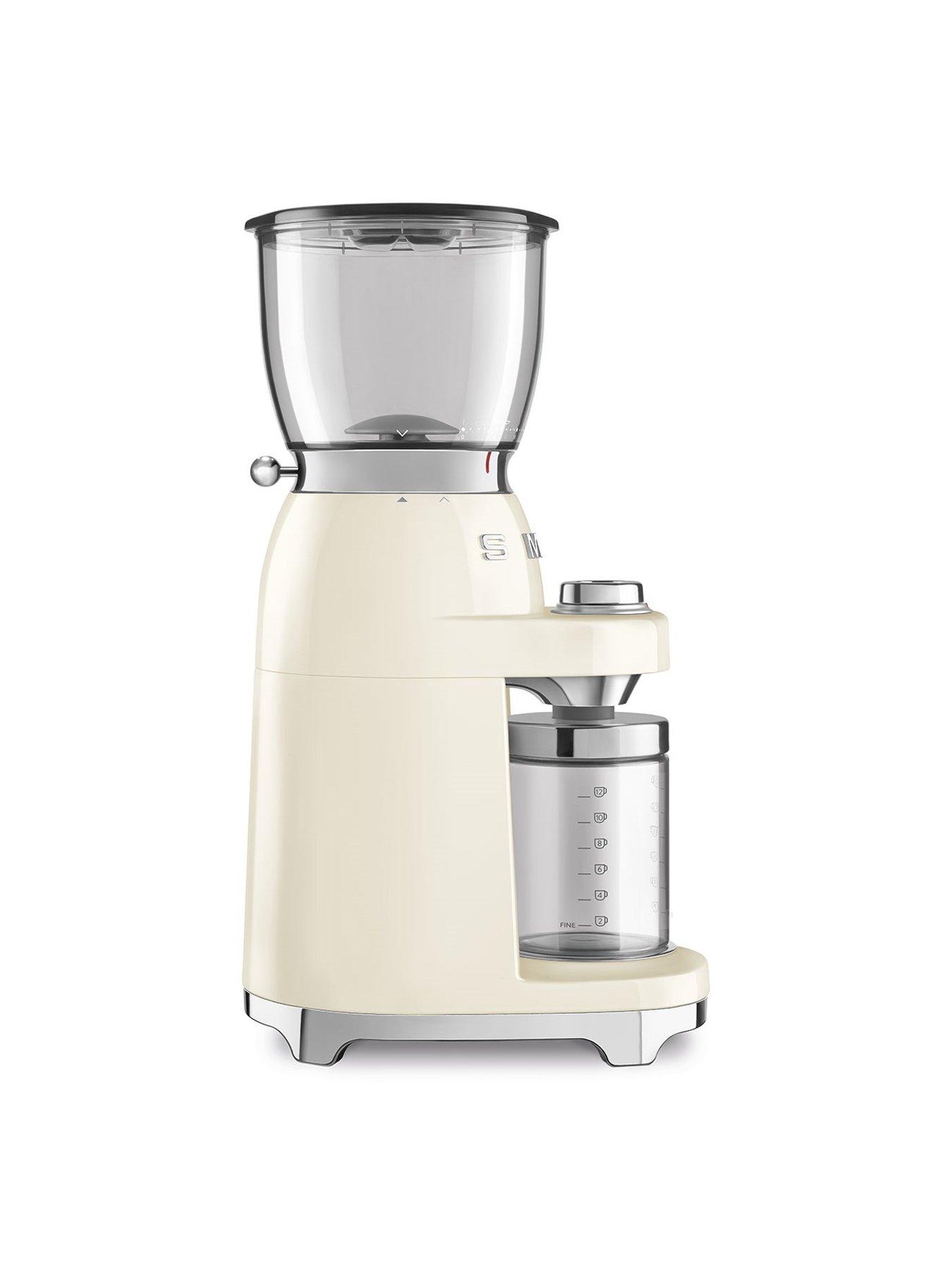 Image 2 of 7 of Smeg Espresso Coffee Machine ECF02 &amp; Coffee&nbsp;Grinder - Cream