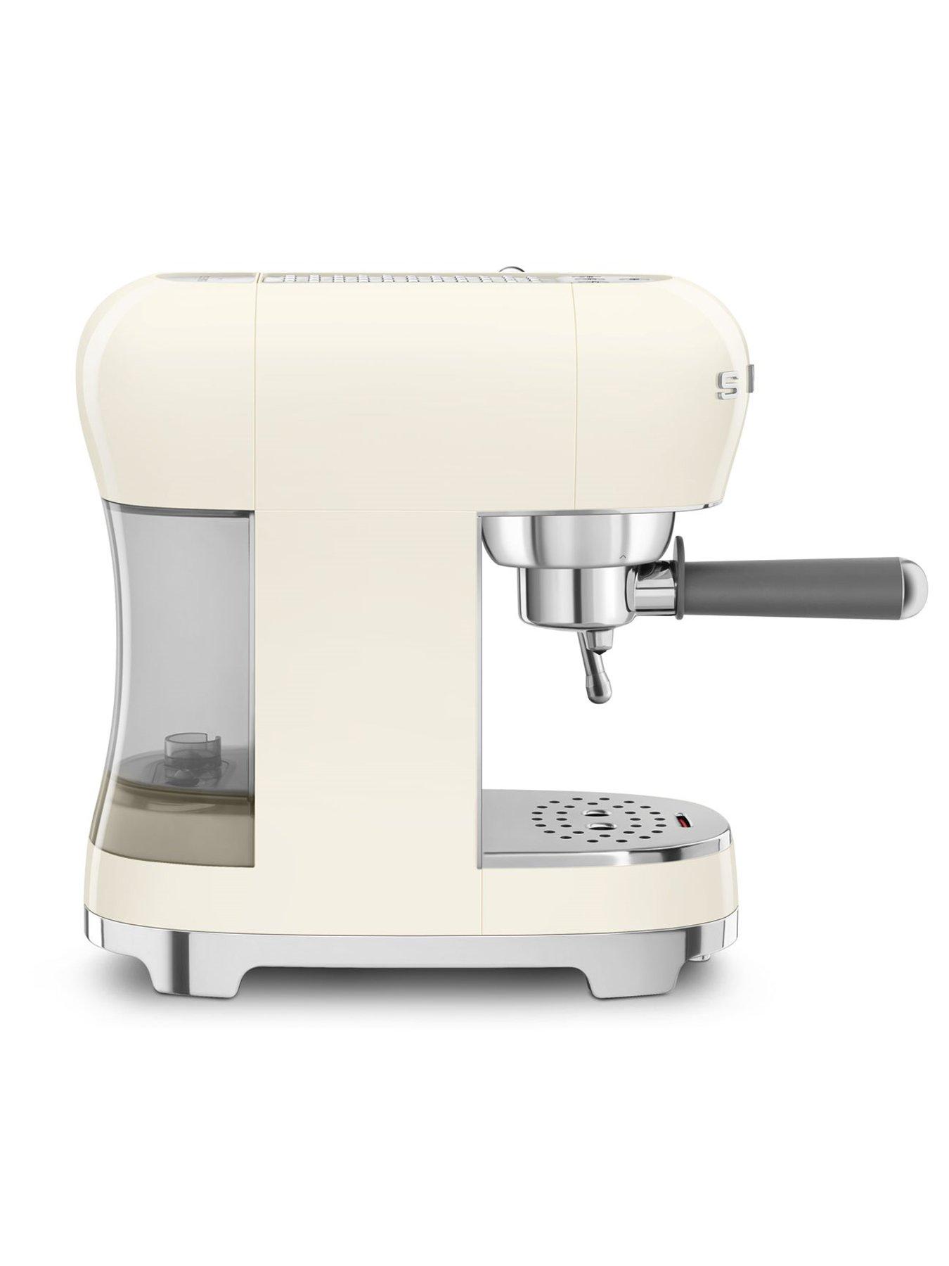 Image 3 of 7 of Smeg Espresso Coffee Machine ECF02 &amp; Coffee&nbsp;Grinder - Cream