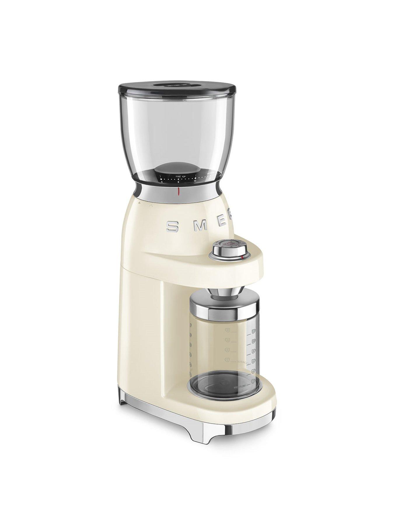 Image 4 of 7 of Smeg Espresso Coffee Machine ECF02 &amp; Coffee&nbsp;Grinder - Cream