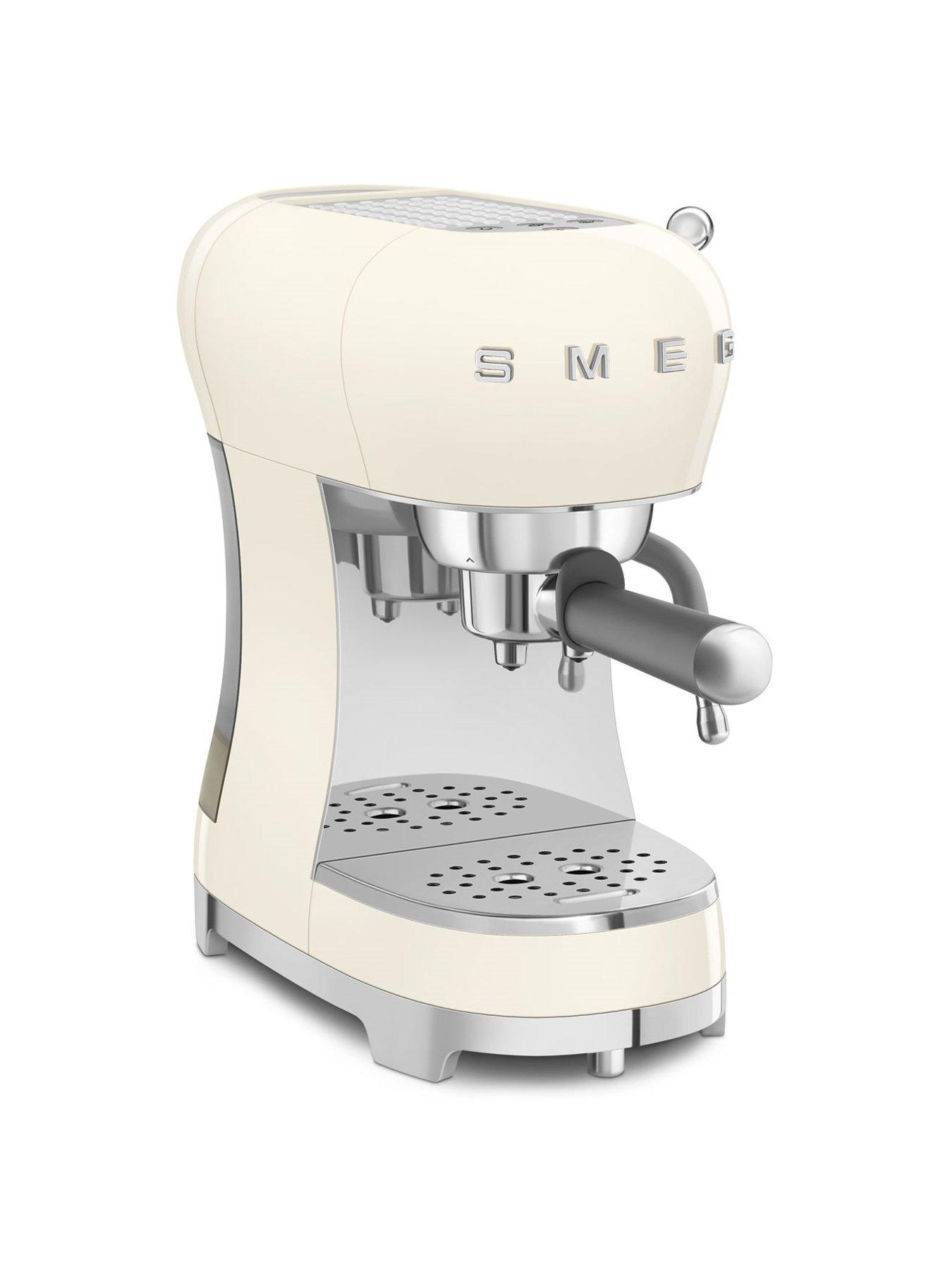 Image 5 of 7 of Smeg Espresso Coffee Machine ECF02 &amp; Coffee&nbsp;Grinder - Cream
