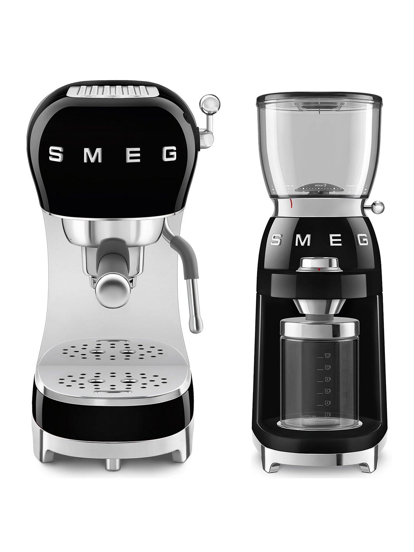 smeg-espresso-coffee-machine-efc02bluknbspamp-electric-coffeenbspgrinder-black