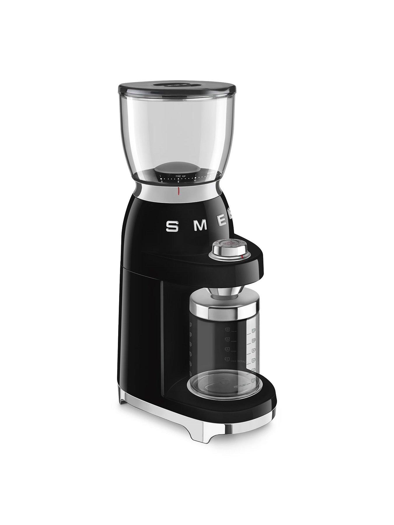 smeg-espresso-coffee-machine-efc02bluknbspamp-electric-coffeenbspgrinder-blackoutfit