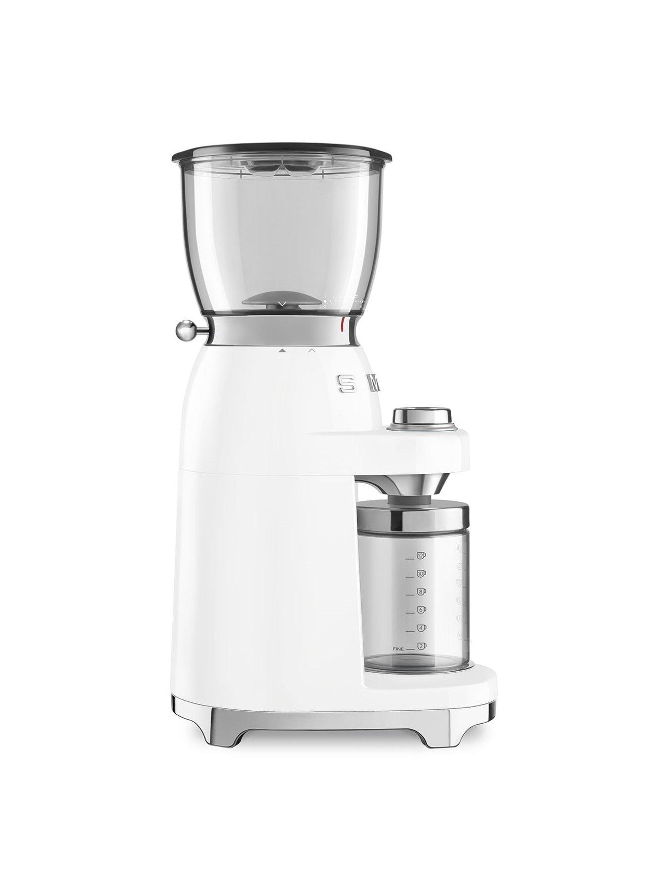 smeg-espresso-coffee-machine-efc02whuknbspamp-electric-coffeenbspgrinder-whitestillFront