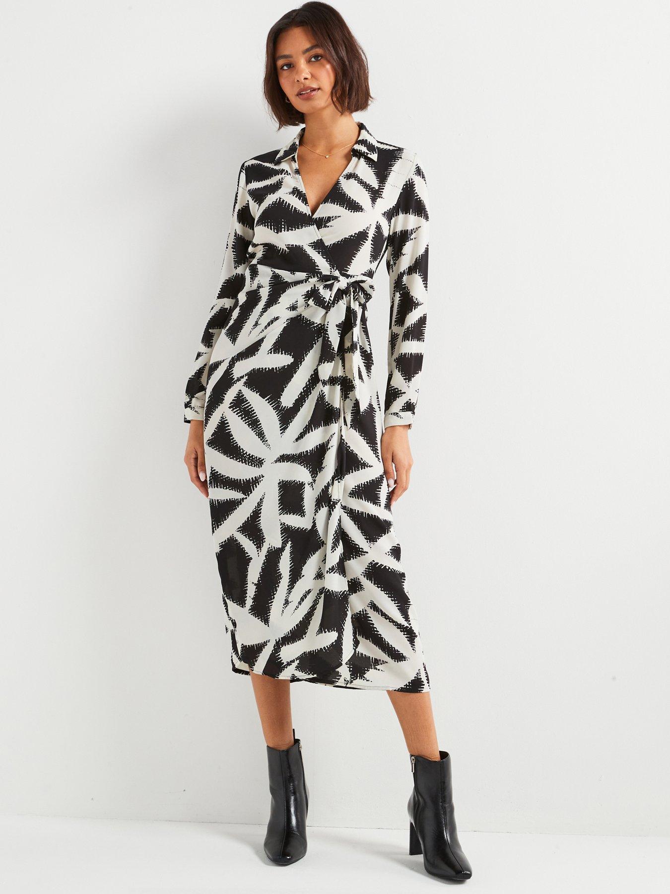 jdy-marie-long-sleeve-fitted-wrap-dress-blackfront