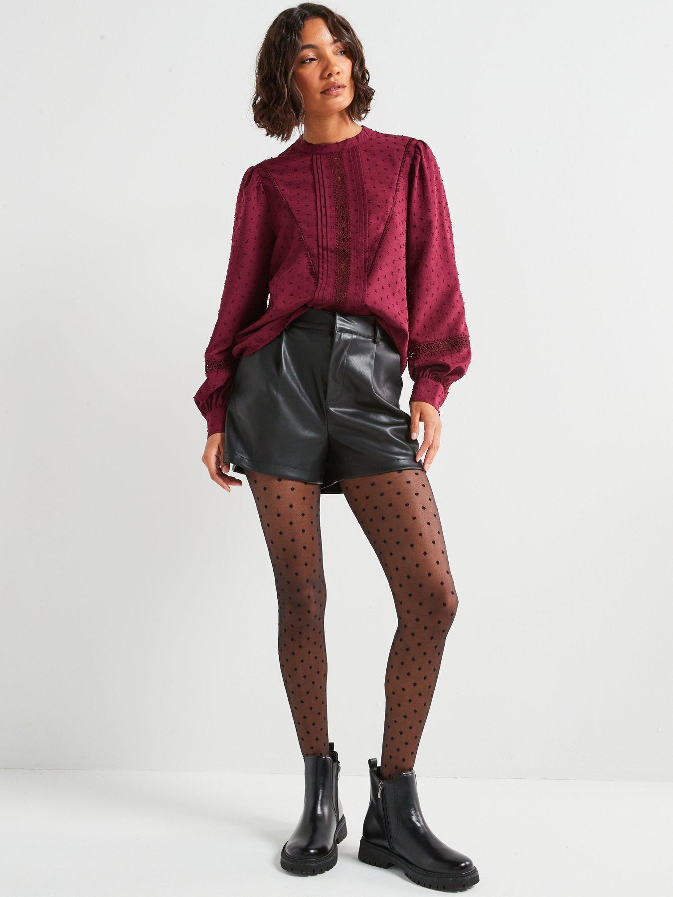 jdy-dobby-lace-high-neck-blouse-maroonback